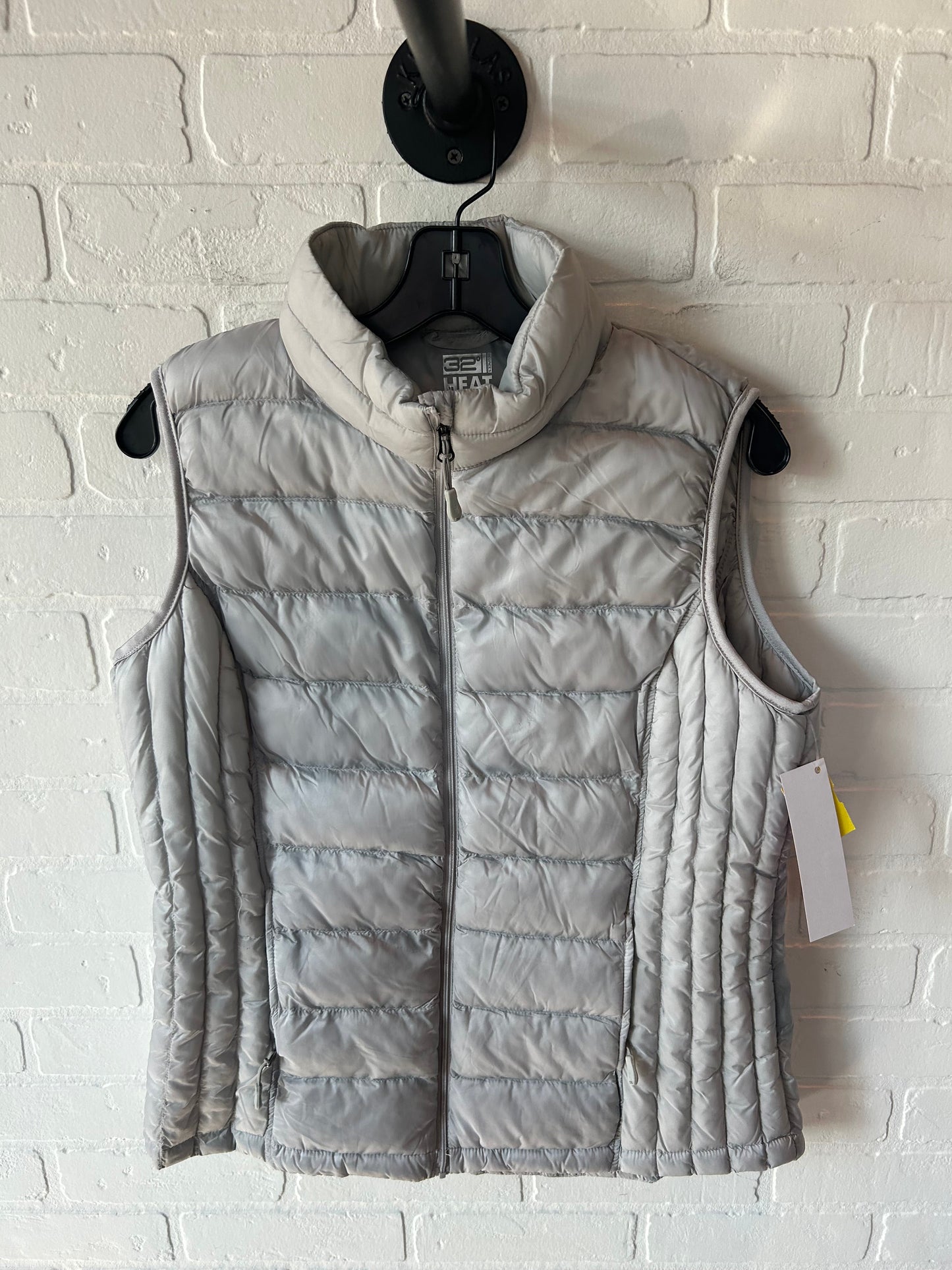 Vest Puffer & Quilted By 32 Degrees In Grey, Size: L