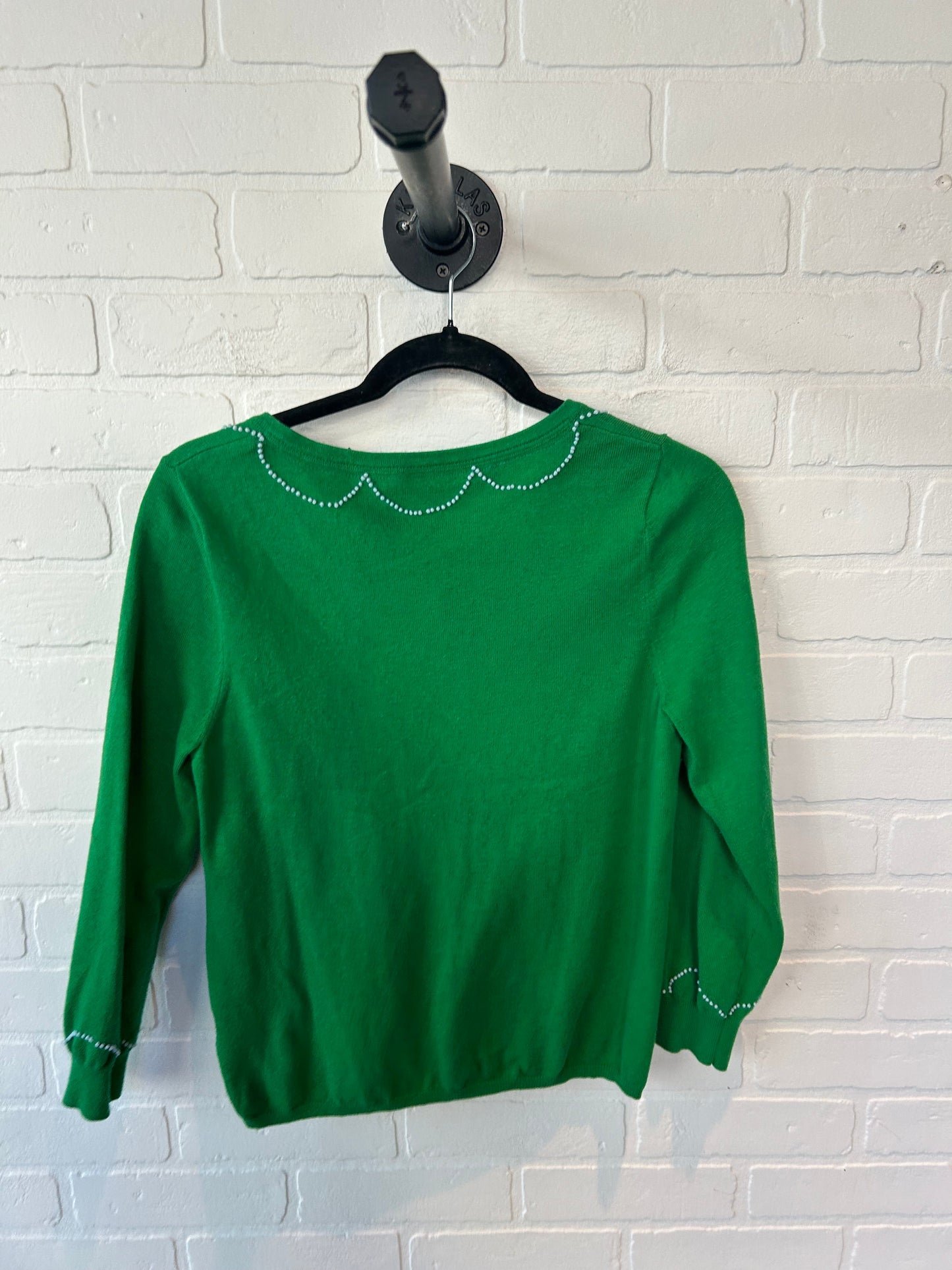 Sweater Cardigan By Hwr In Green, Size: L