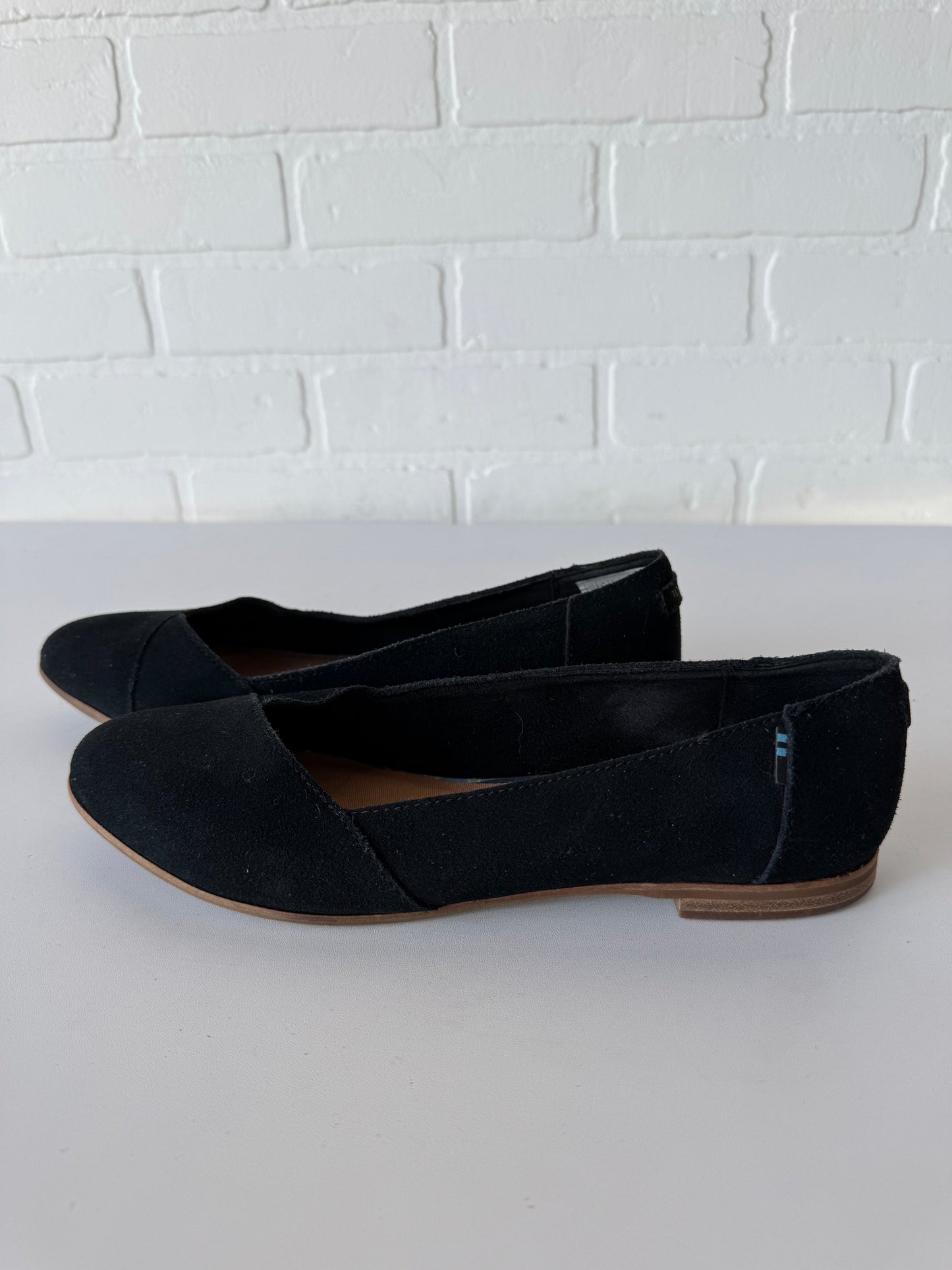 Shoes Flats By Toms In Black, Size: 7.5