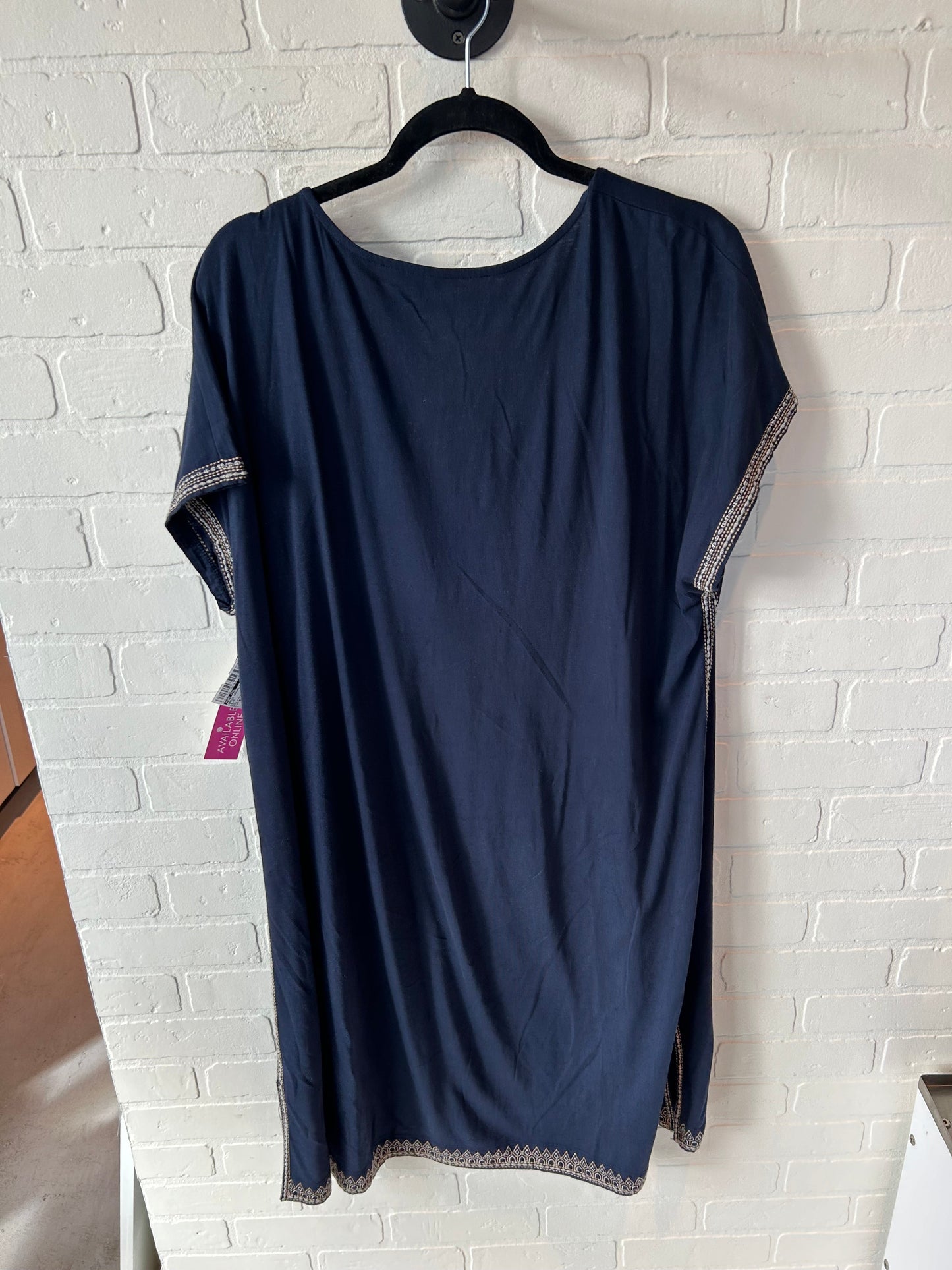 Dress Casual Midi By Pure Jill In Blue, Size: Xl