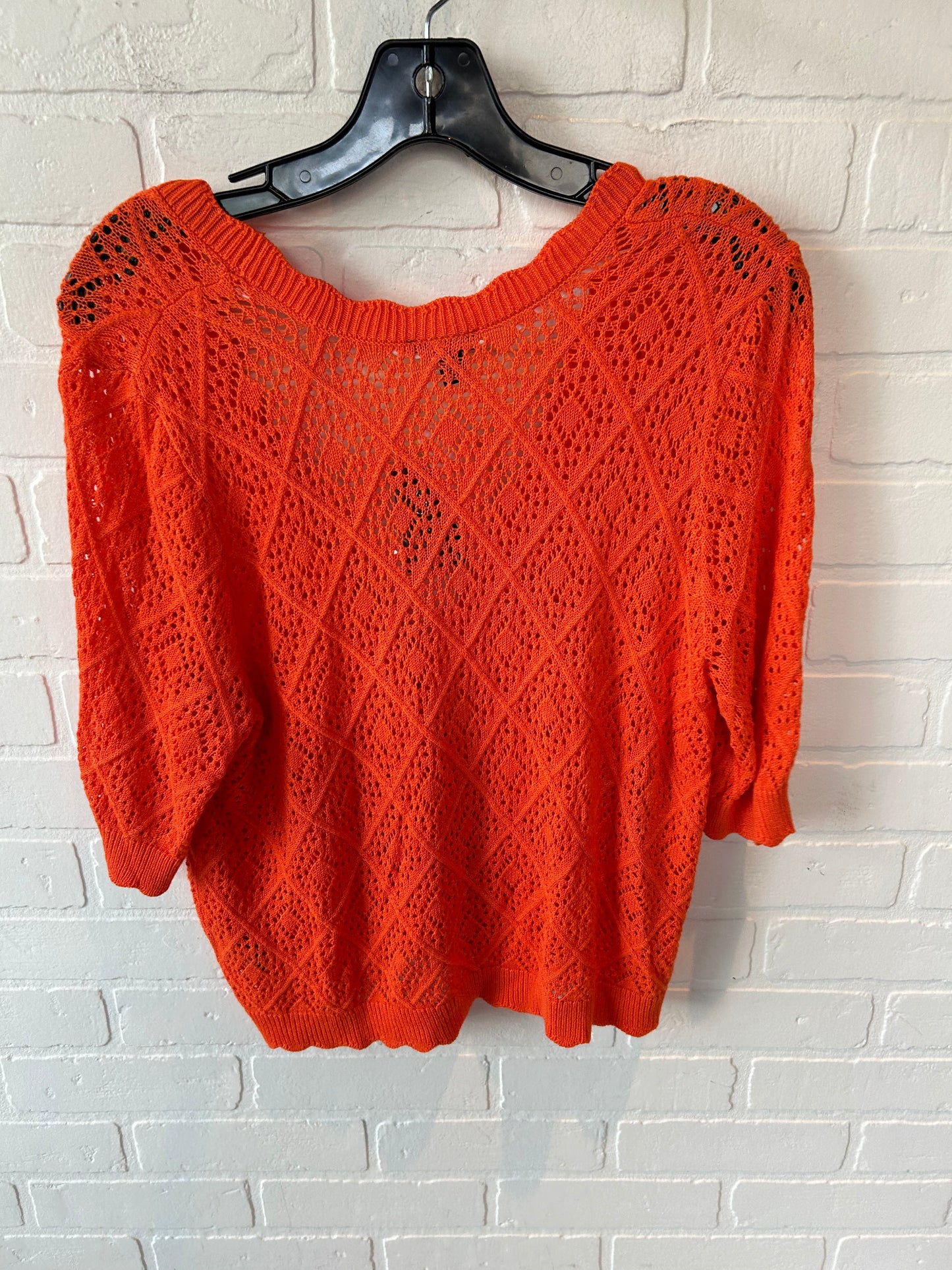 Sweater Cardigan By Torrid In Orange, Size: 1x