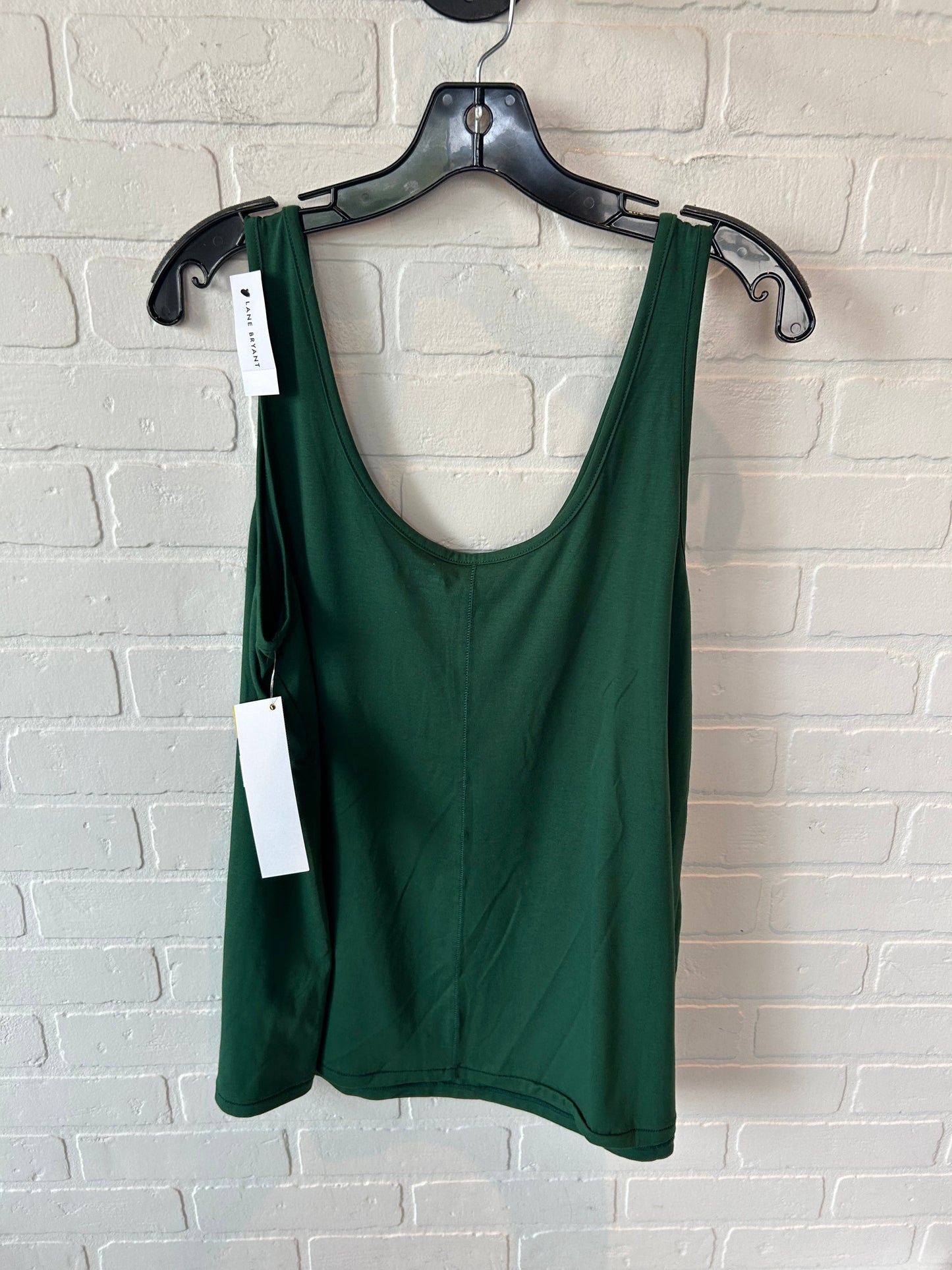 Top Sleeveless Basic By Lane Bryant In Green, Size: Xl