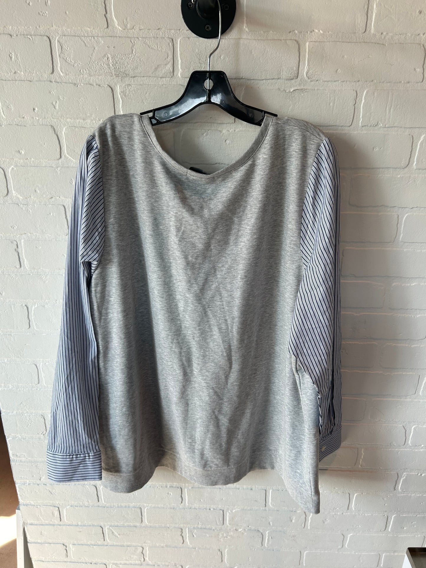 Top Long Sleeve By Lane Bryant In Grey, Size: 3x