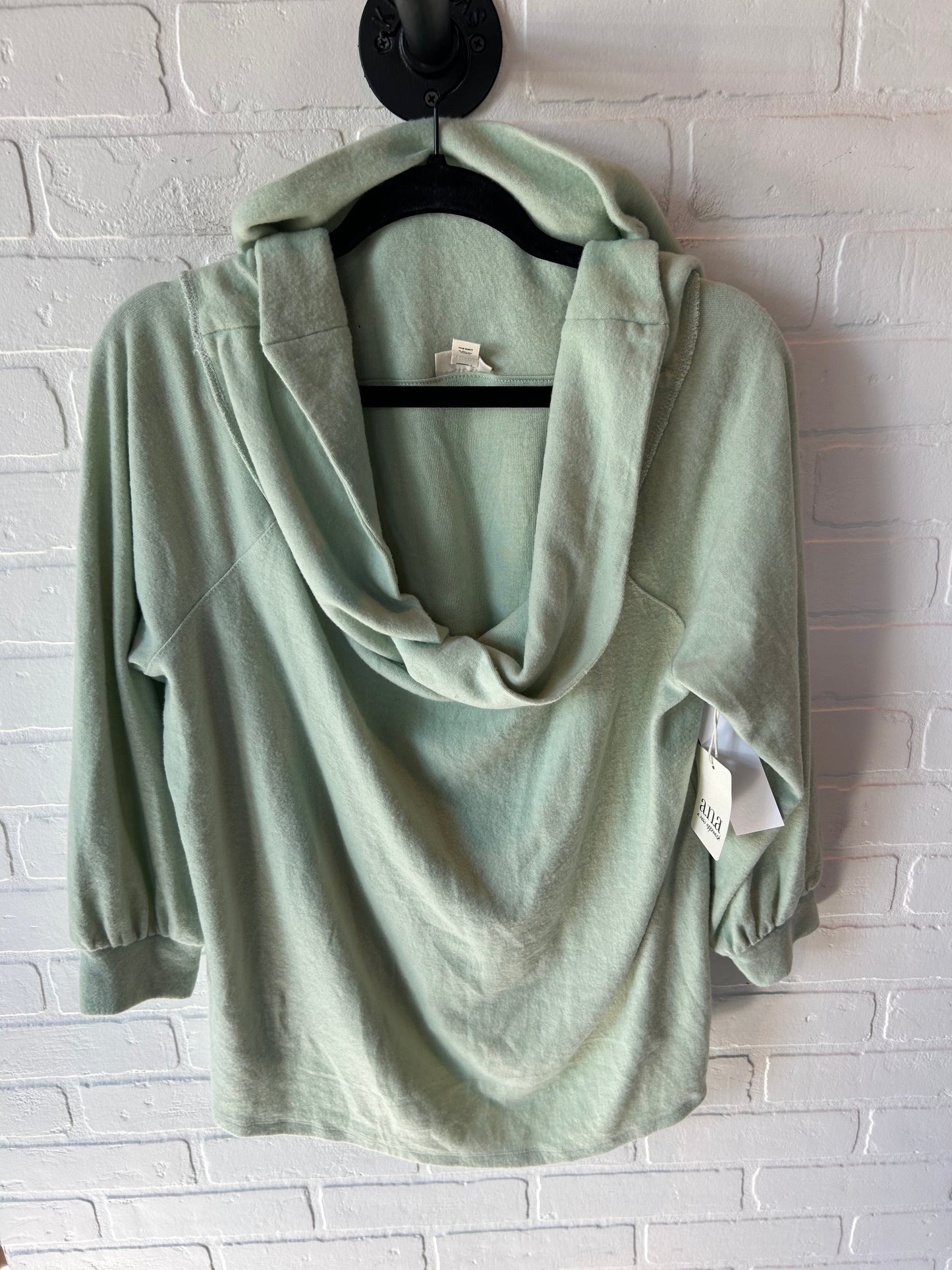 Top Long Sleeve By Ana In Green, Size: Osfm