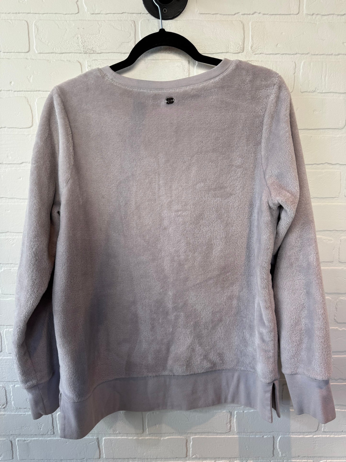 Athletic Sweatshirt Crewneck By Gaiam In Grey, Size: L