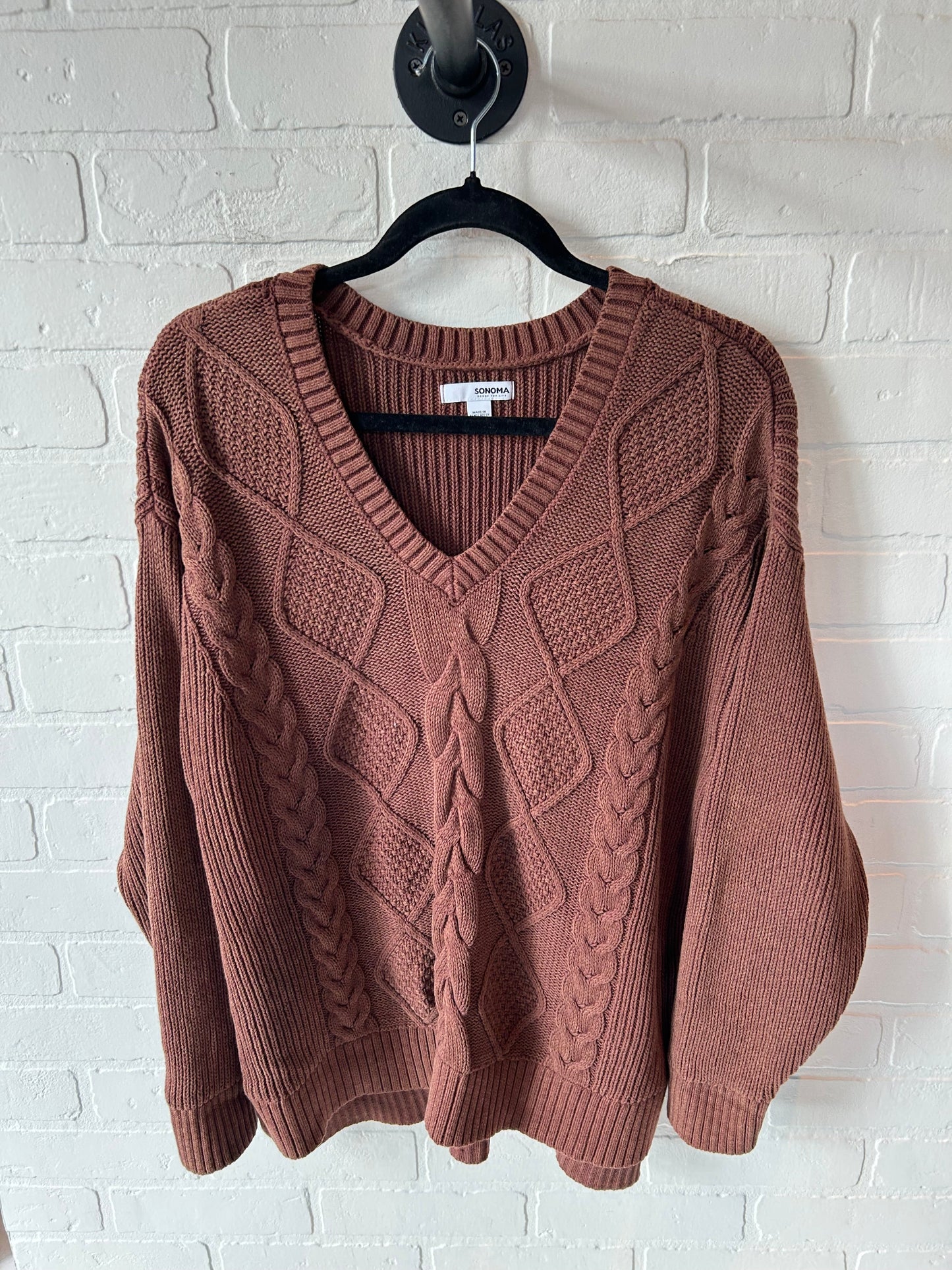 Sweater By Sonoma In Brown, Size: Xl