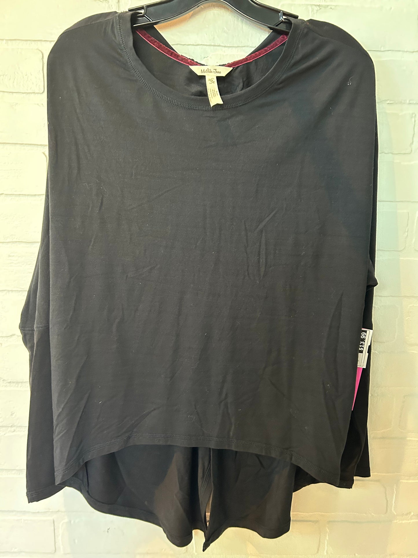 Top Long Sleeve By Matilda Jane In Black, Size: M