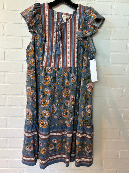 Dress Casual Short By Matilda Jane In Blue & Orange, Size: M