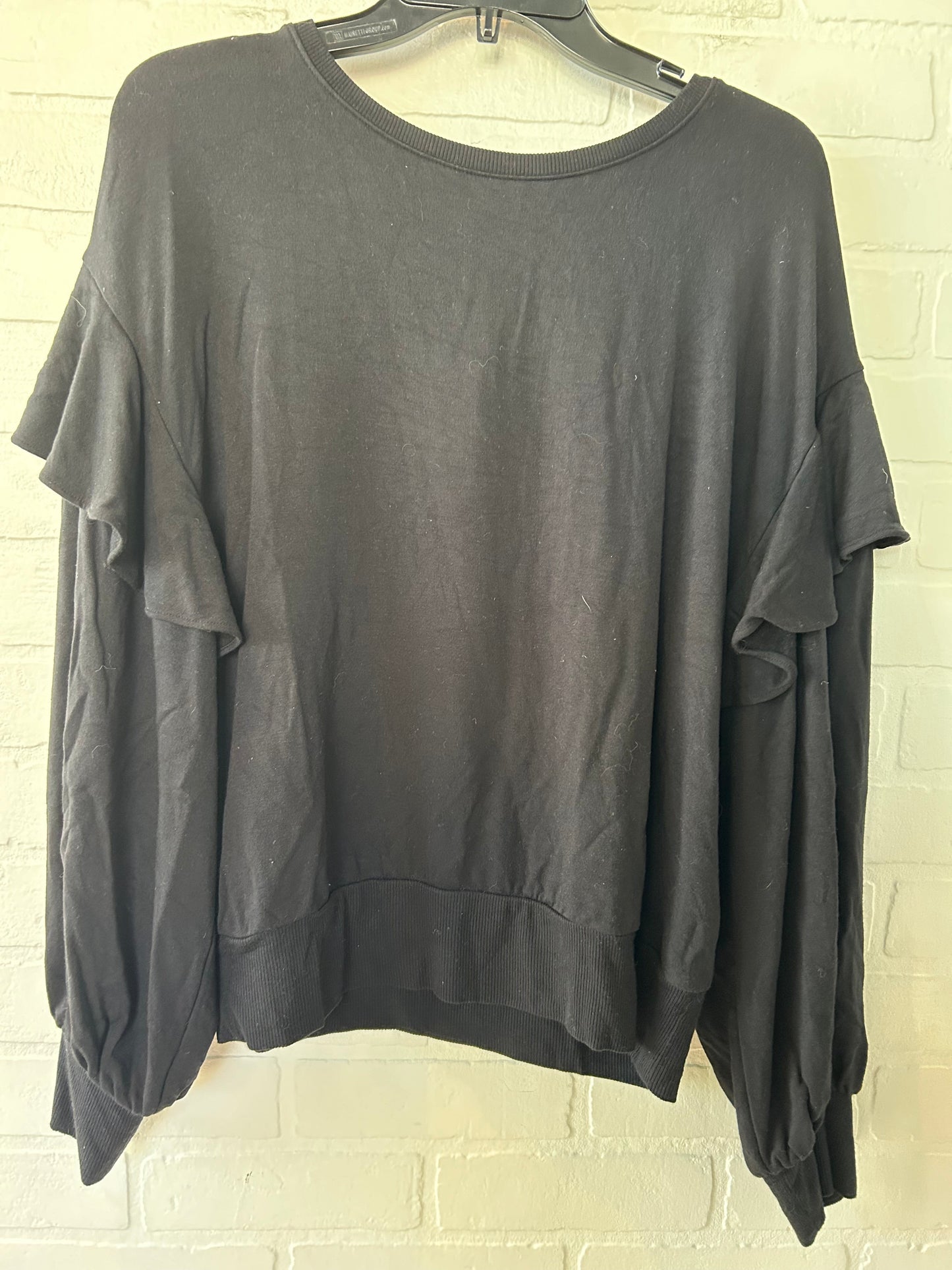 Top Long Sleeve By White House Black Market In Black, Size: M