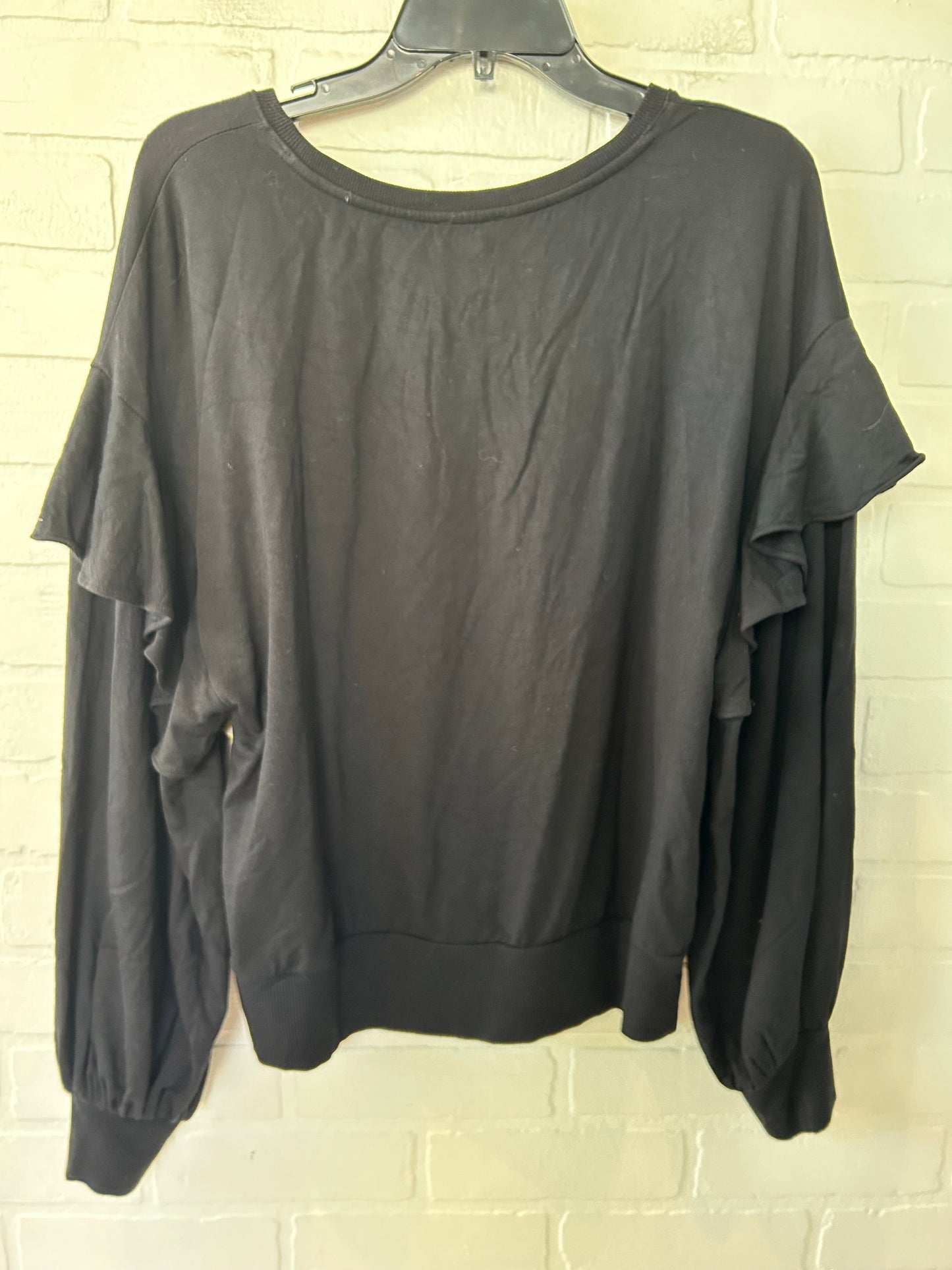 Top Long Sleeve By White House Black Market In Black, Size: M