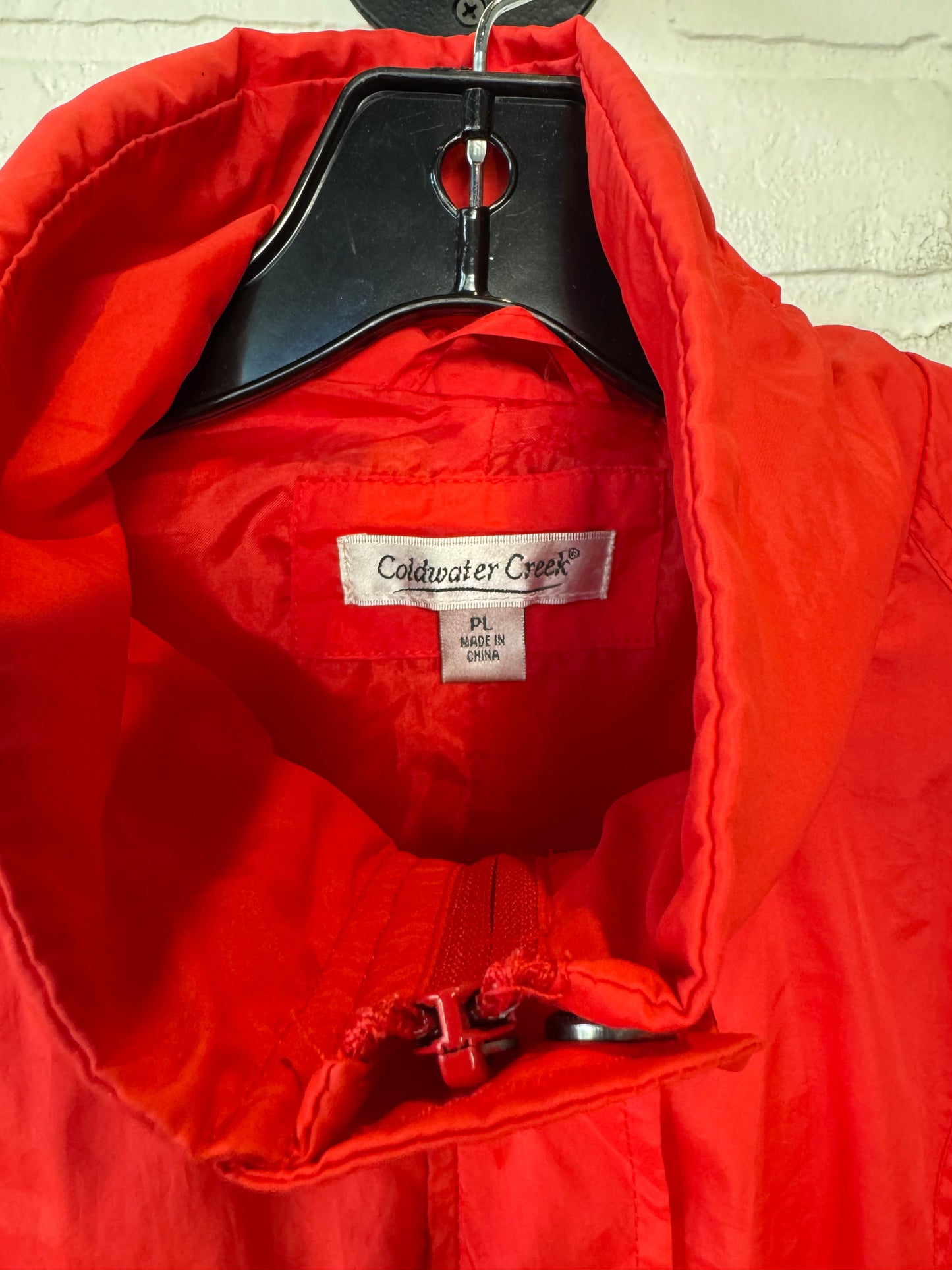 Jacket Windbreaker By Coldwater Creek In Red, Size: Lp