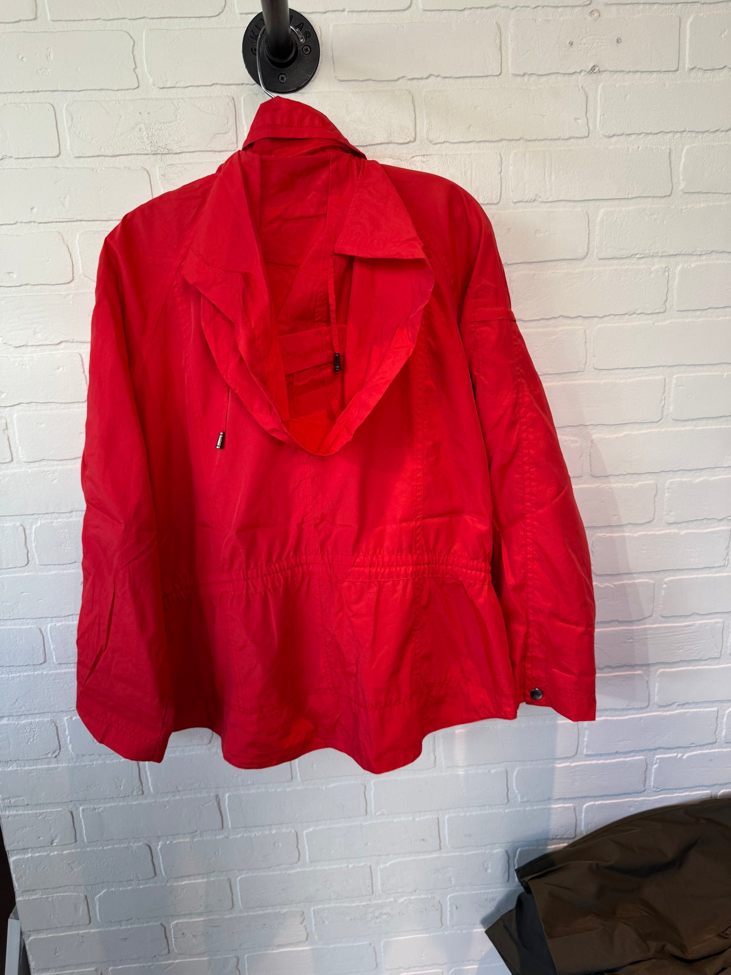 Jacket Windbreaker By Coldwater Creek In Red, Size: Lp