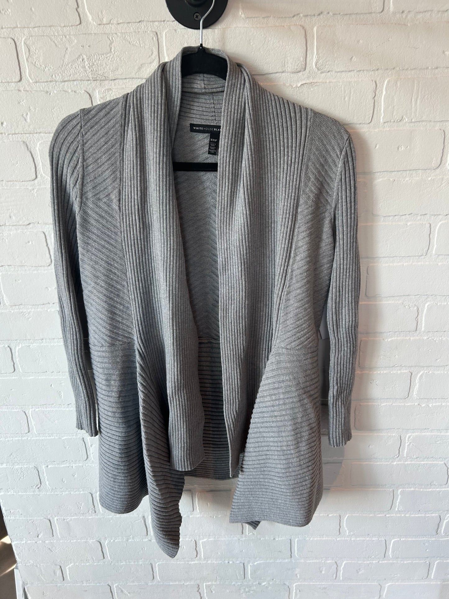 Sweater Cardigan By White House Black Market In Grey, Size: Xxsp