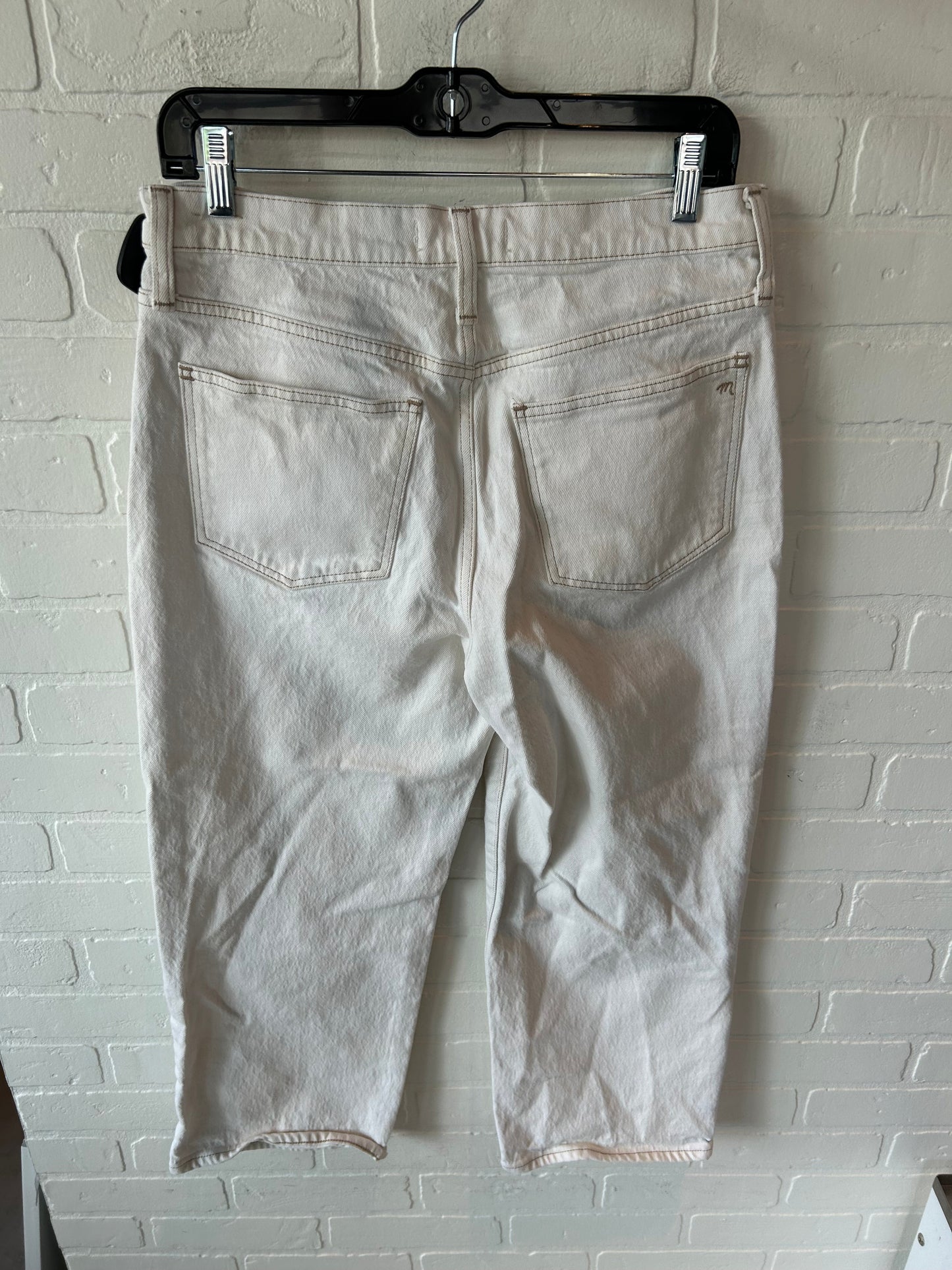 Jeans Boyfriend By Madewell In Cream, Size: 8