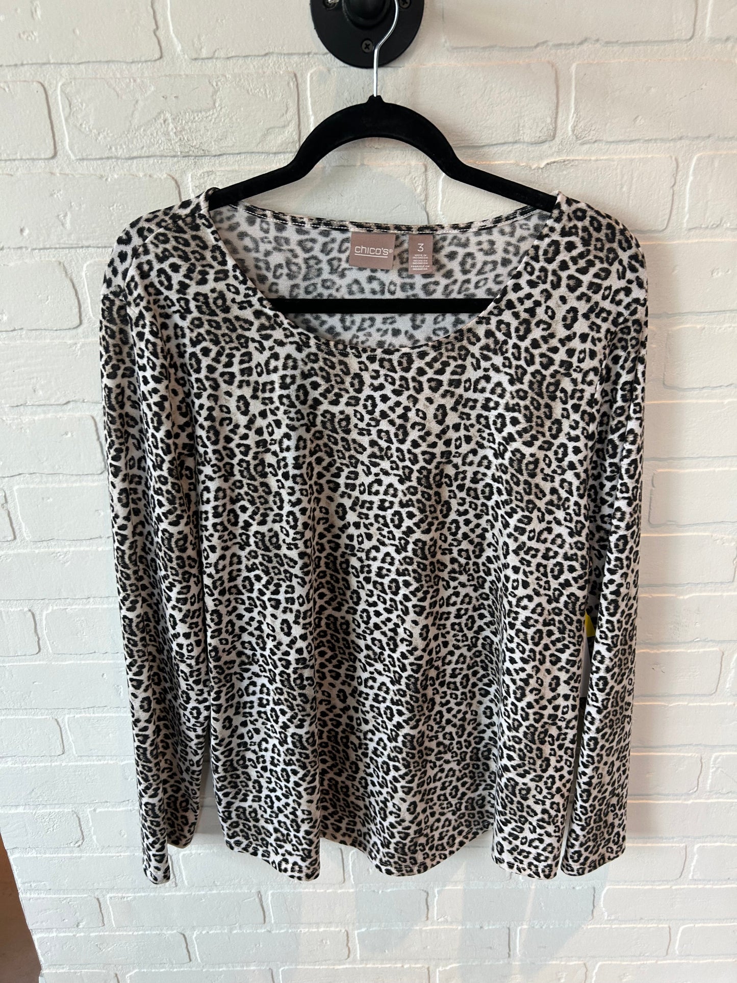 Sweater By Chicos In Animal Print, Size: Xl