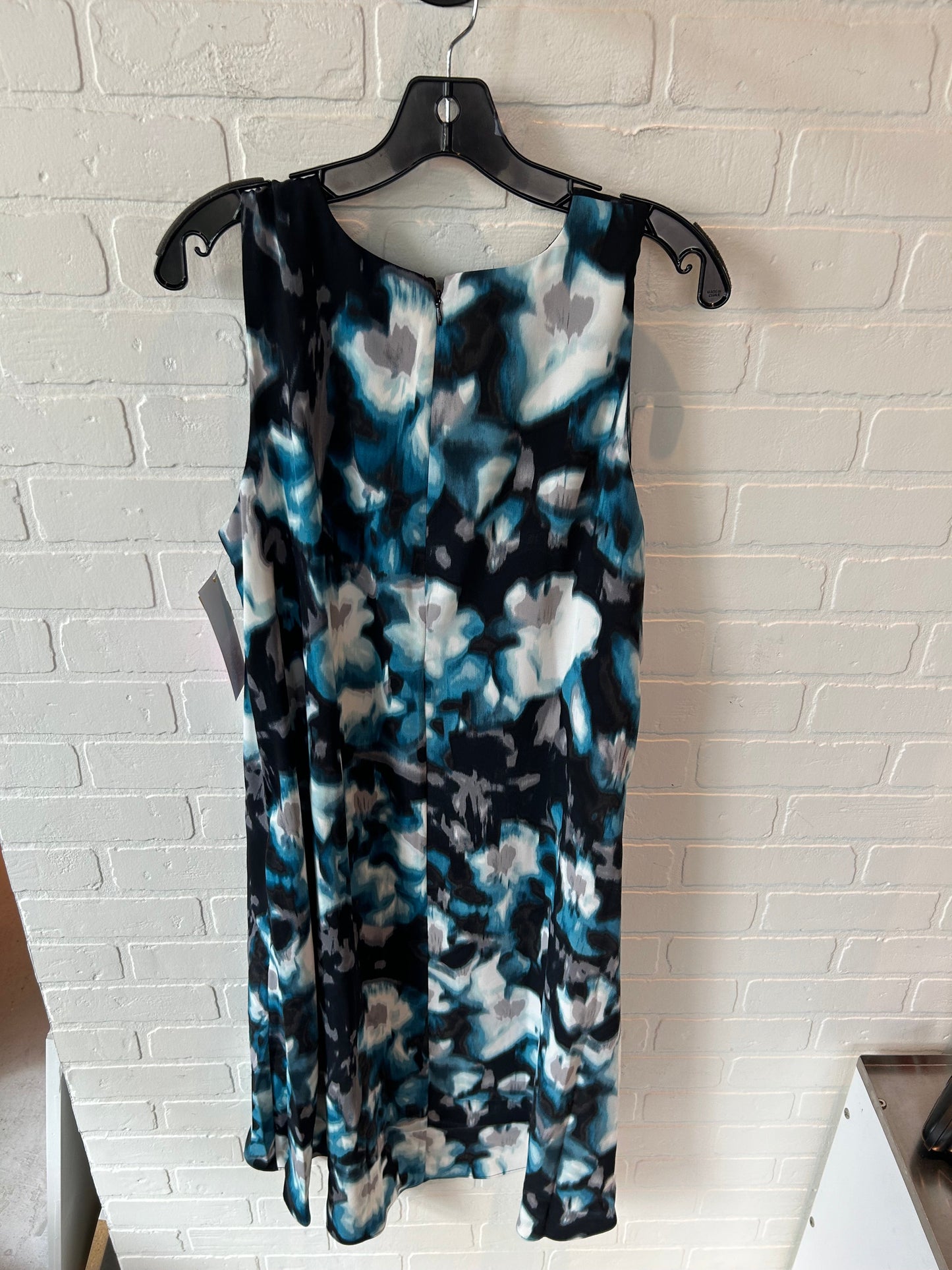 Dress Casual Midi By Alfani In Black & Blue, Size: Xl