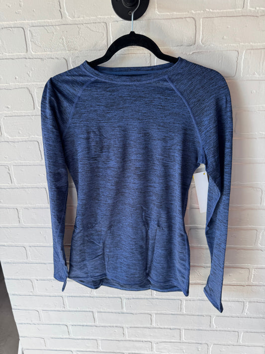 Athletic Top Long Sleeve Crewneck By Cuddl Duds In Blue, Size: S