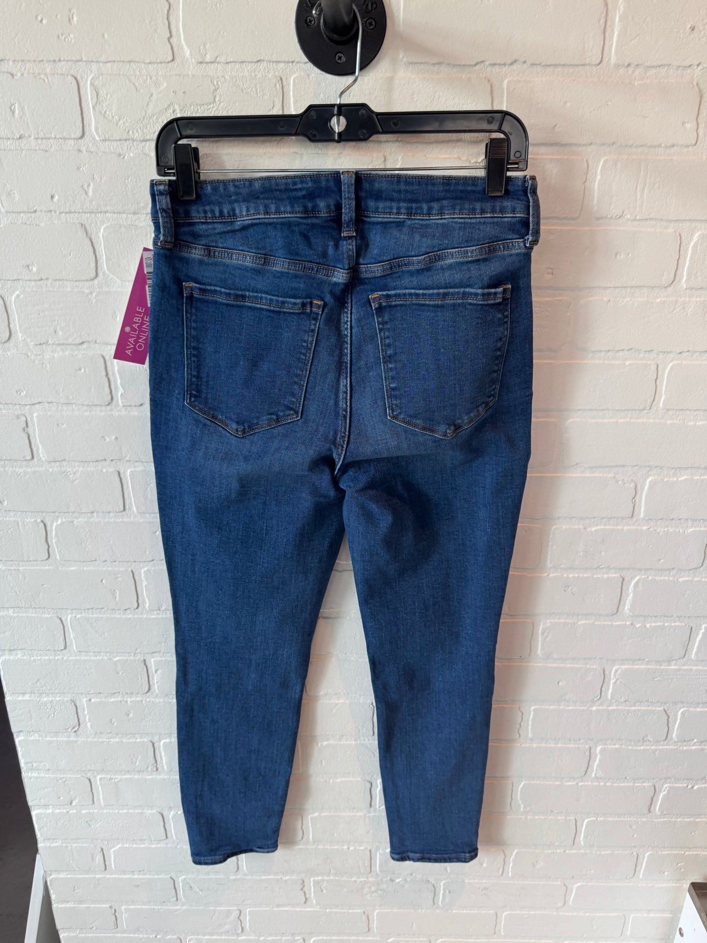 Jeans Skinny By Gap In Blue Denim, Size: 10