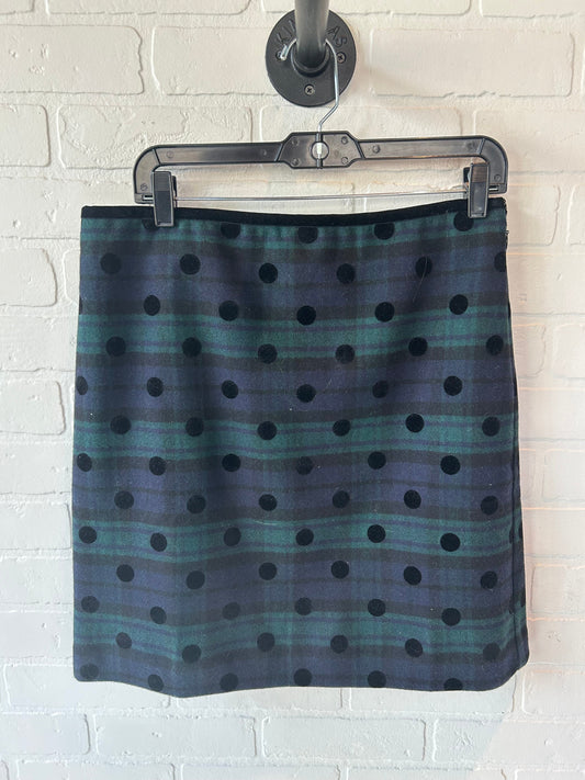 Skirt Mini & Short By Talbots In Black & Green, Size: 10p