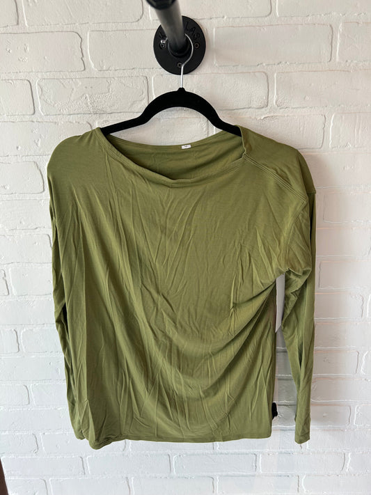 Athletic Top Long Sleeve Crewneck By Lululemon In Green, Size: S