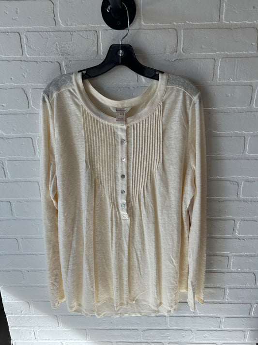 Top Long Sleeve By Sundance In Cream, Size: Xl