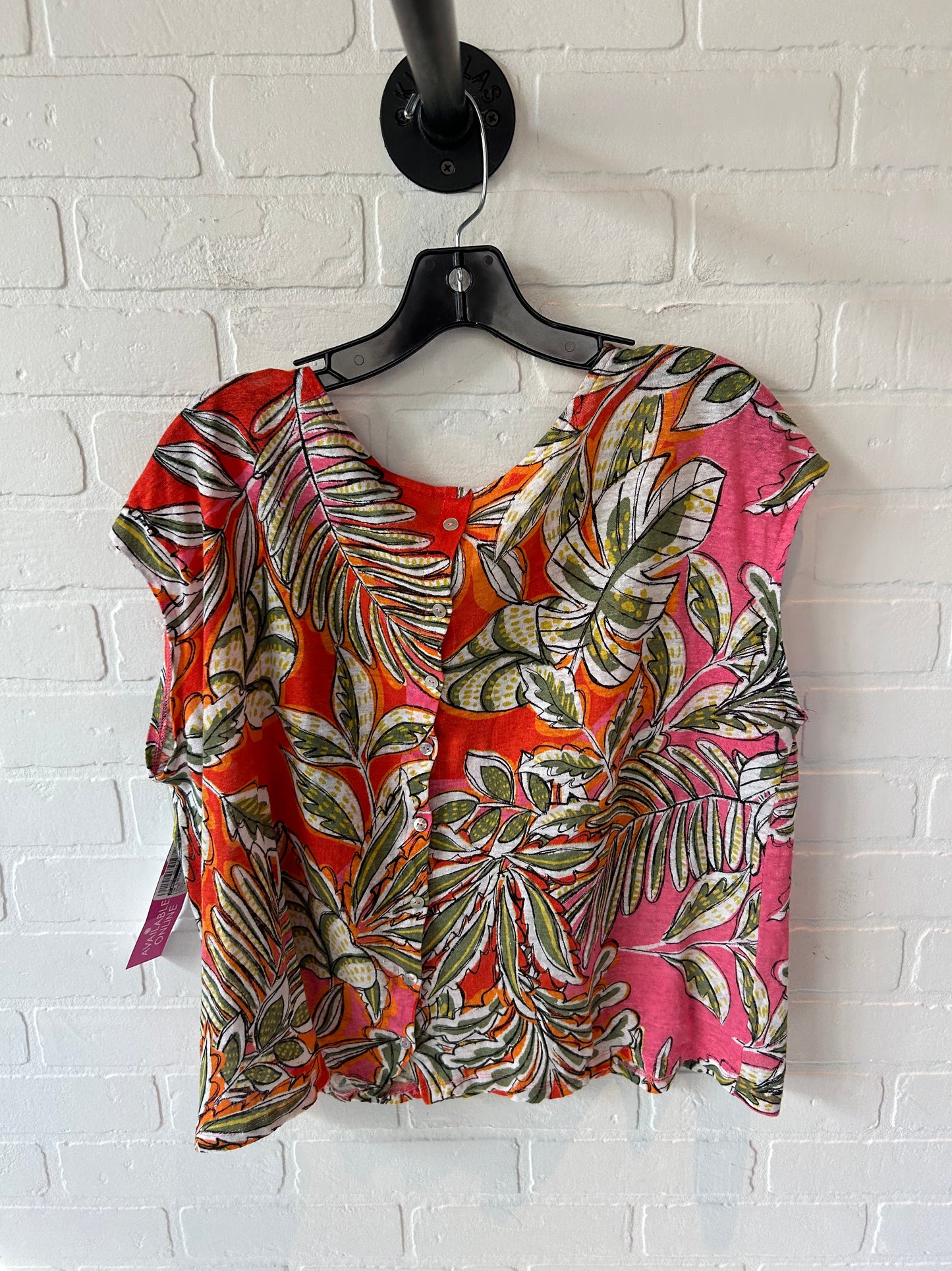 Top Sleeveless By C And C In Orange, Size: Xl