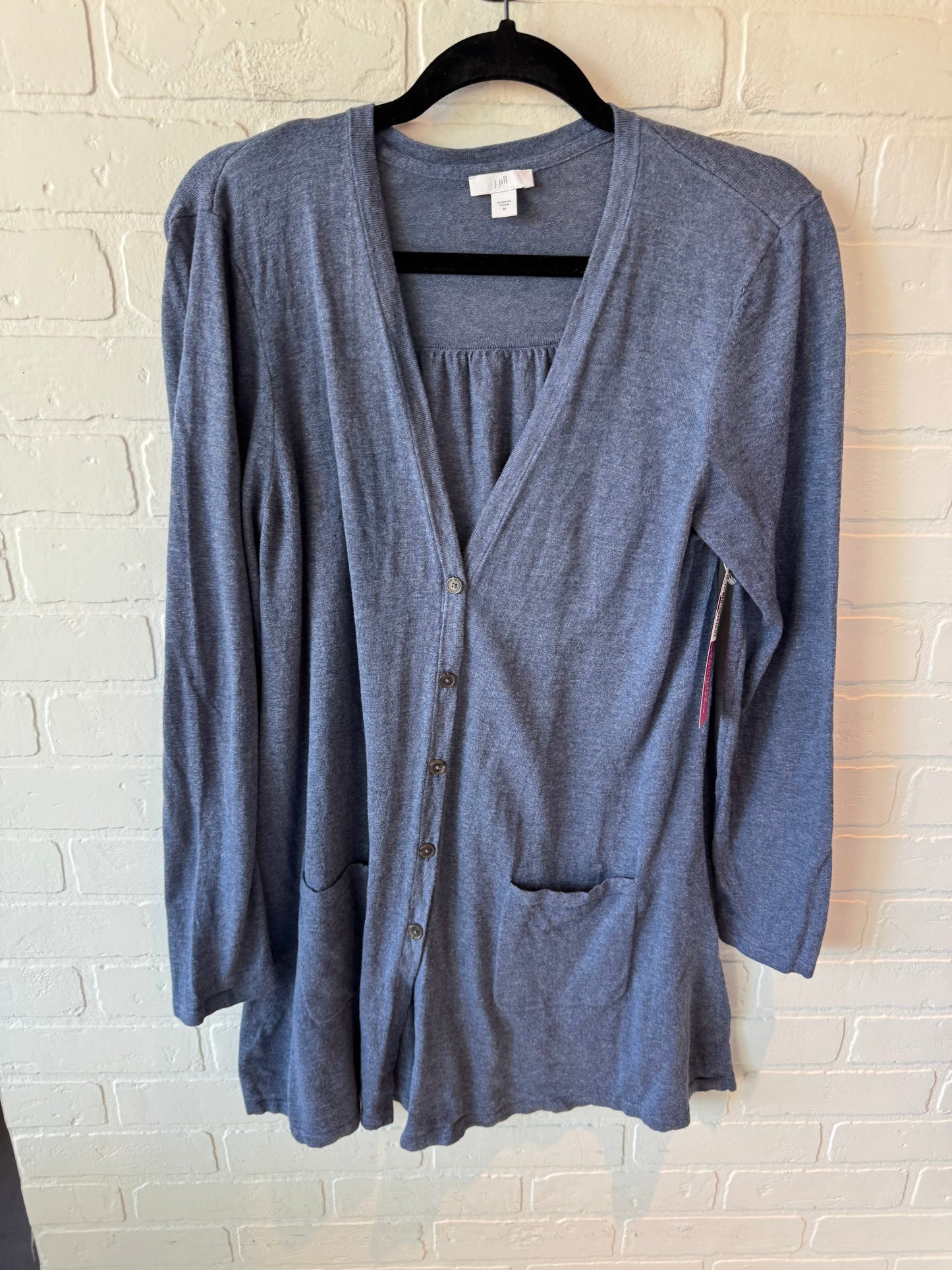 Cardigan By J. Jill In Blue, Size: M