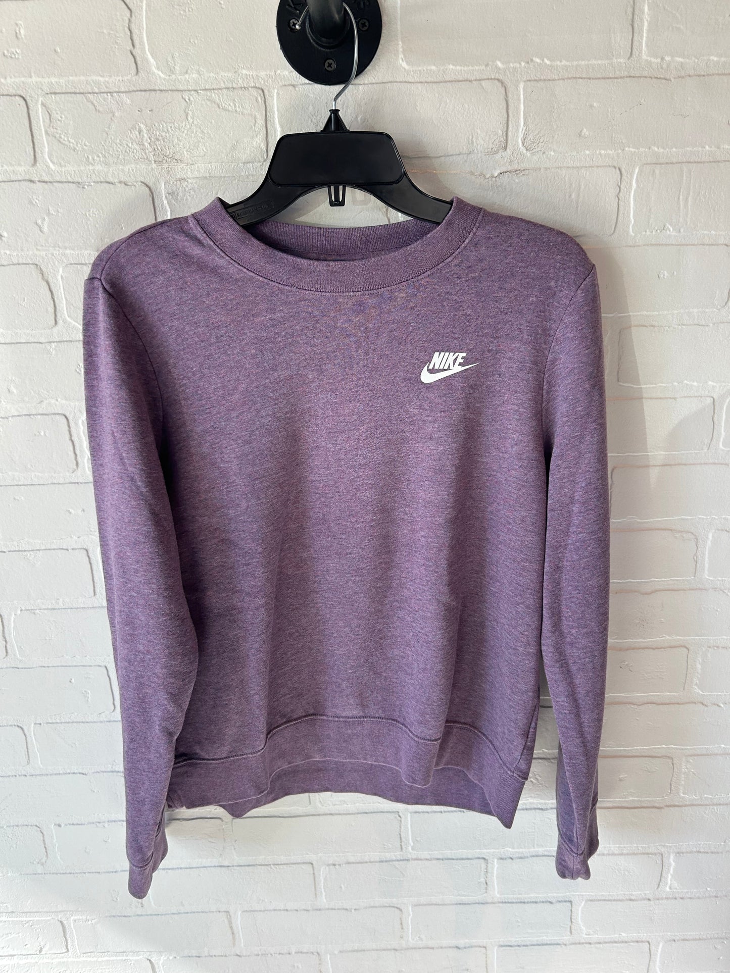 Athletic Sweatshirt Crewneck By Nike Apparel In Purple, Size: M