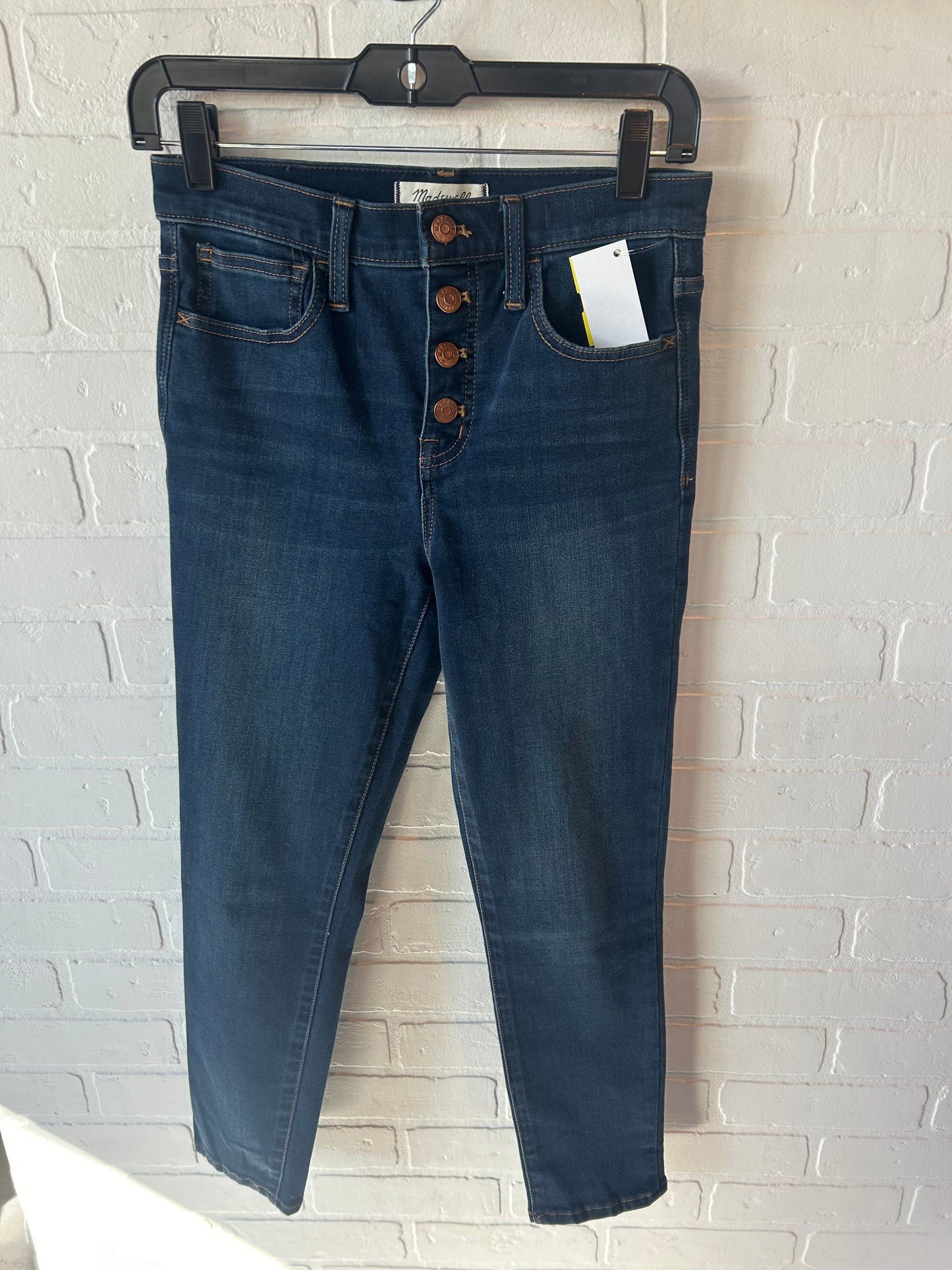 Jeans Skinny By Madewell In Blue Denim, Size: 2