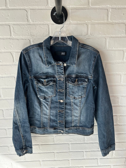 Jacket Denim By Kut In Blue Denim, Size: L