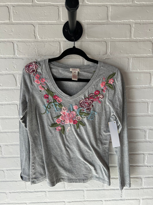 Top Long Sleeve Basic By Sundance In Grey, Size: M