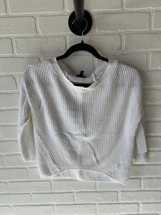 Sweater By Express In White, Size: Xs