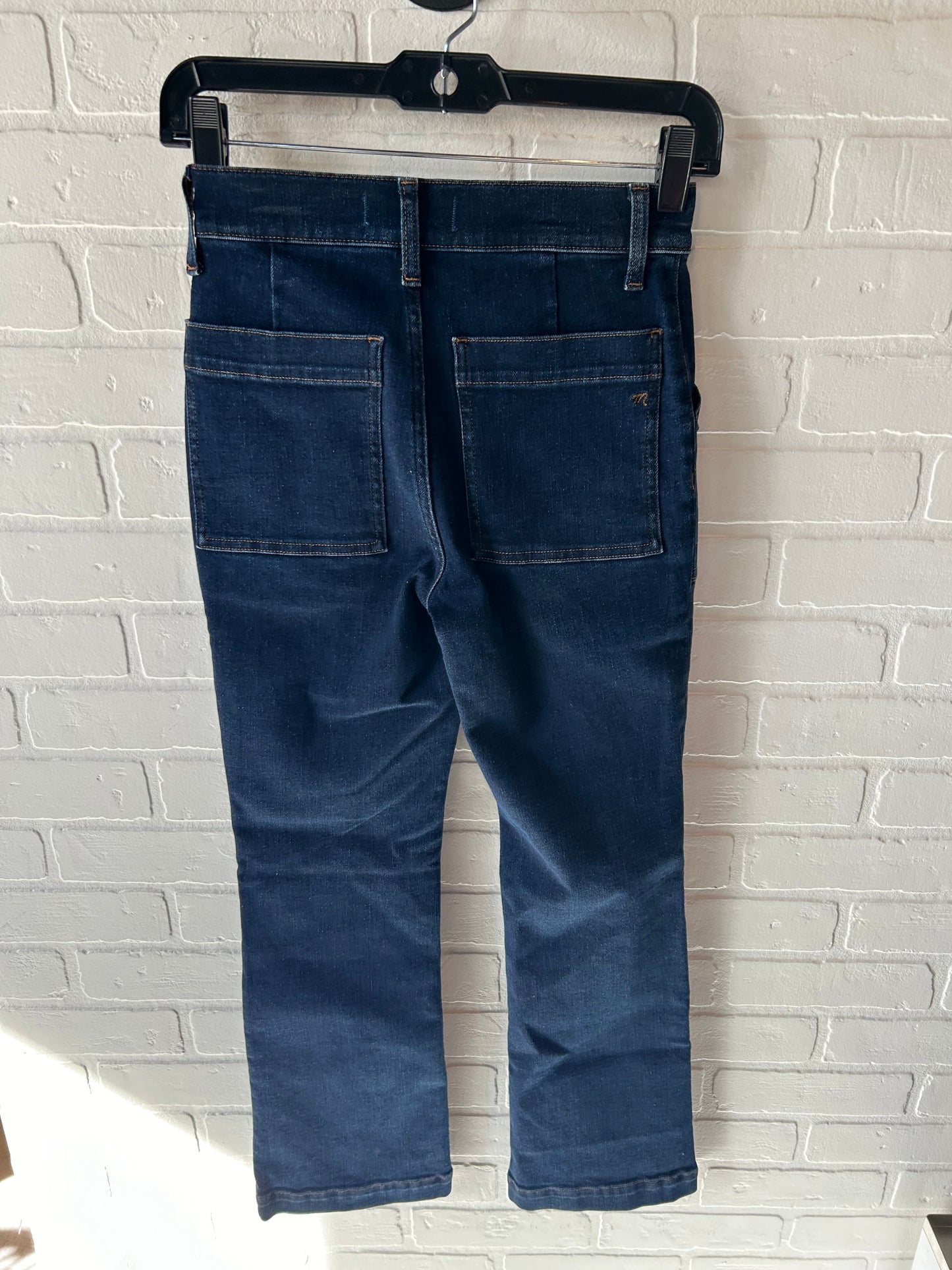 Jeans Boot Cut By Madewell In Blue Denim, Size: 0