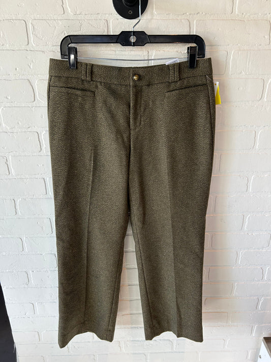 Pants Cropped By Banana Republic In Green, Size: 4