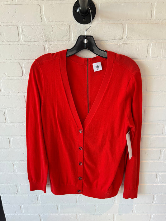 Sweater Cardigan By Cabi In Orange, Size: M