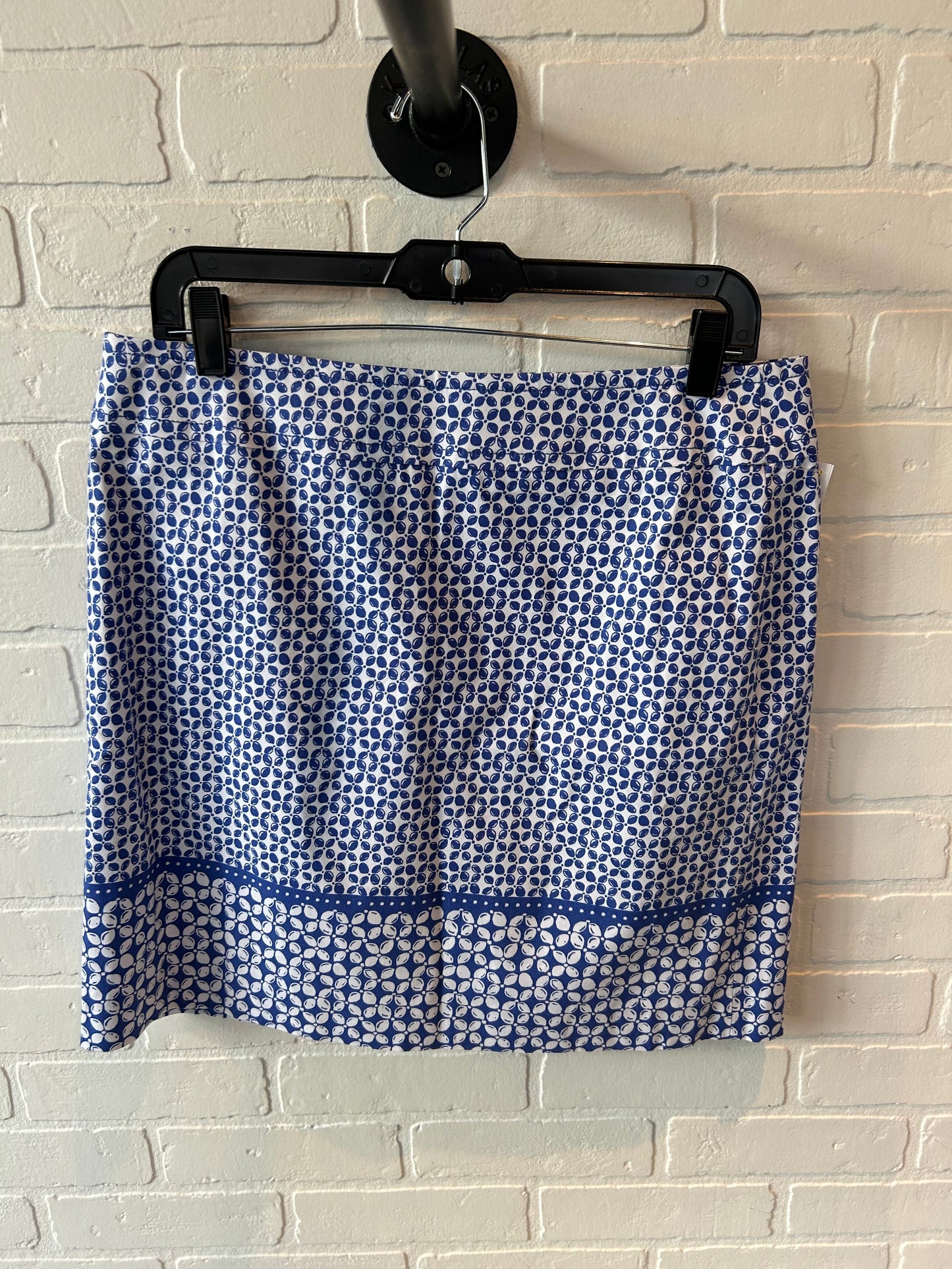 Skirt Mini & Short By Talbots In Blue & White, Size: 10p