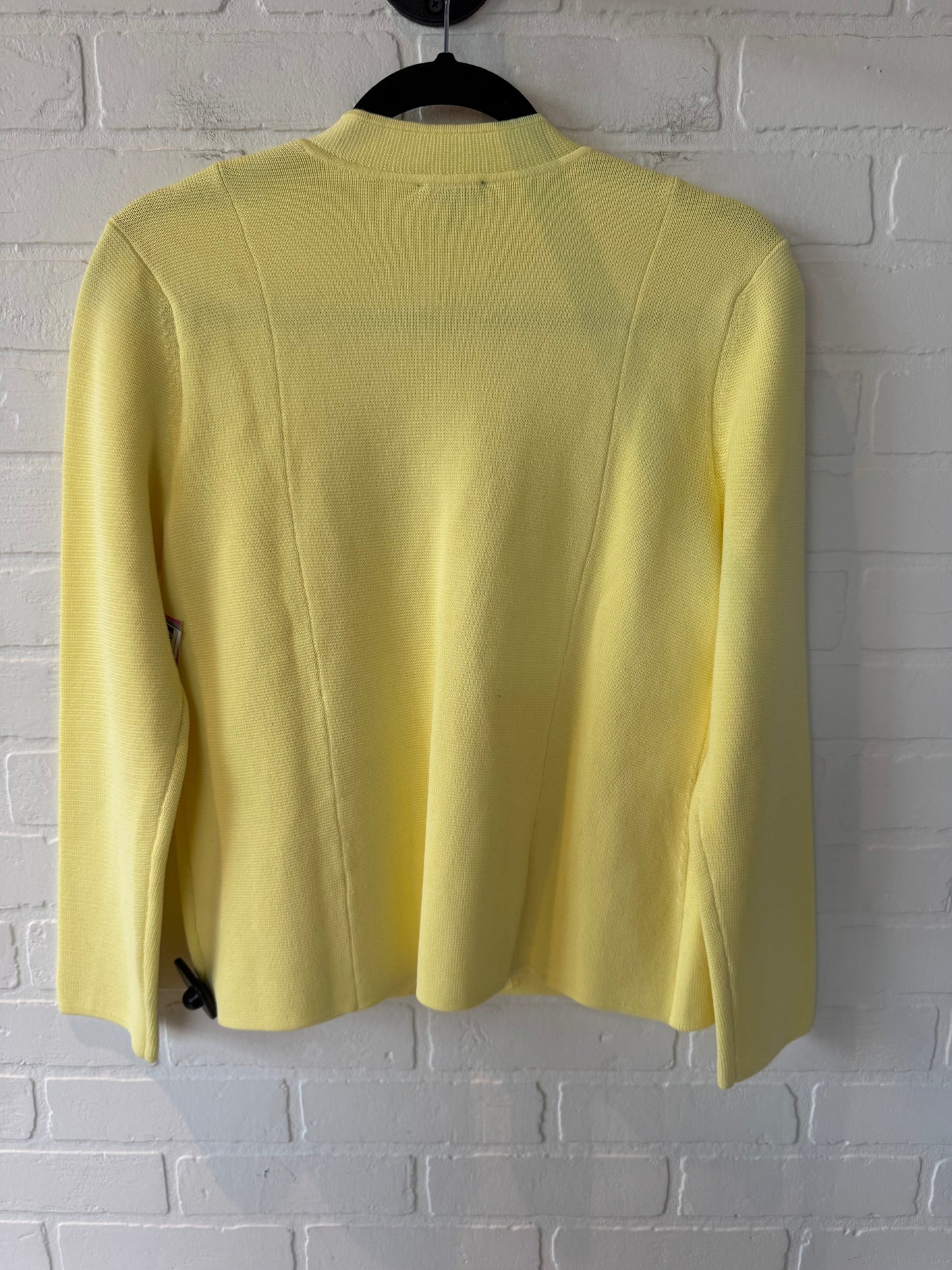 Sweater Cardigan By Talbots In Yellow, Size: Mp