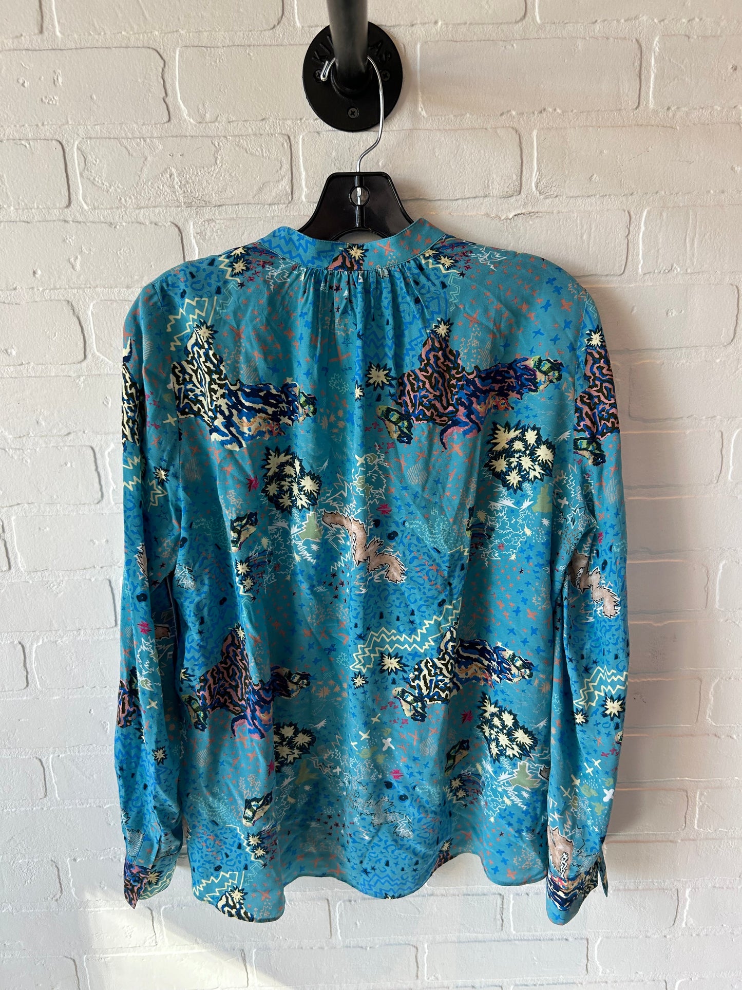 Top Long Sleeve By Zadig And Voltaire In Blue, Size: M