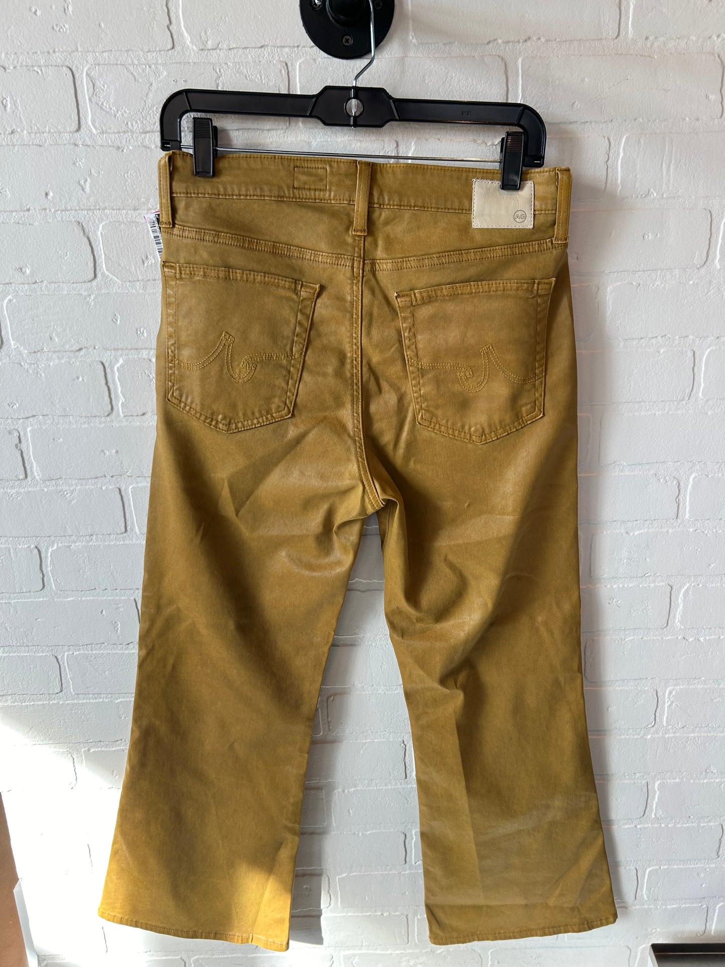 Pants Cropped By Adriano Goldschmied In Yellow, Size: 12