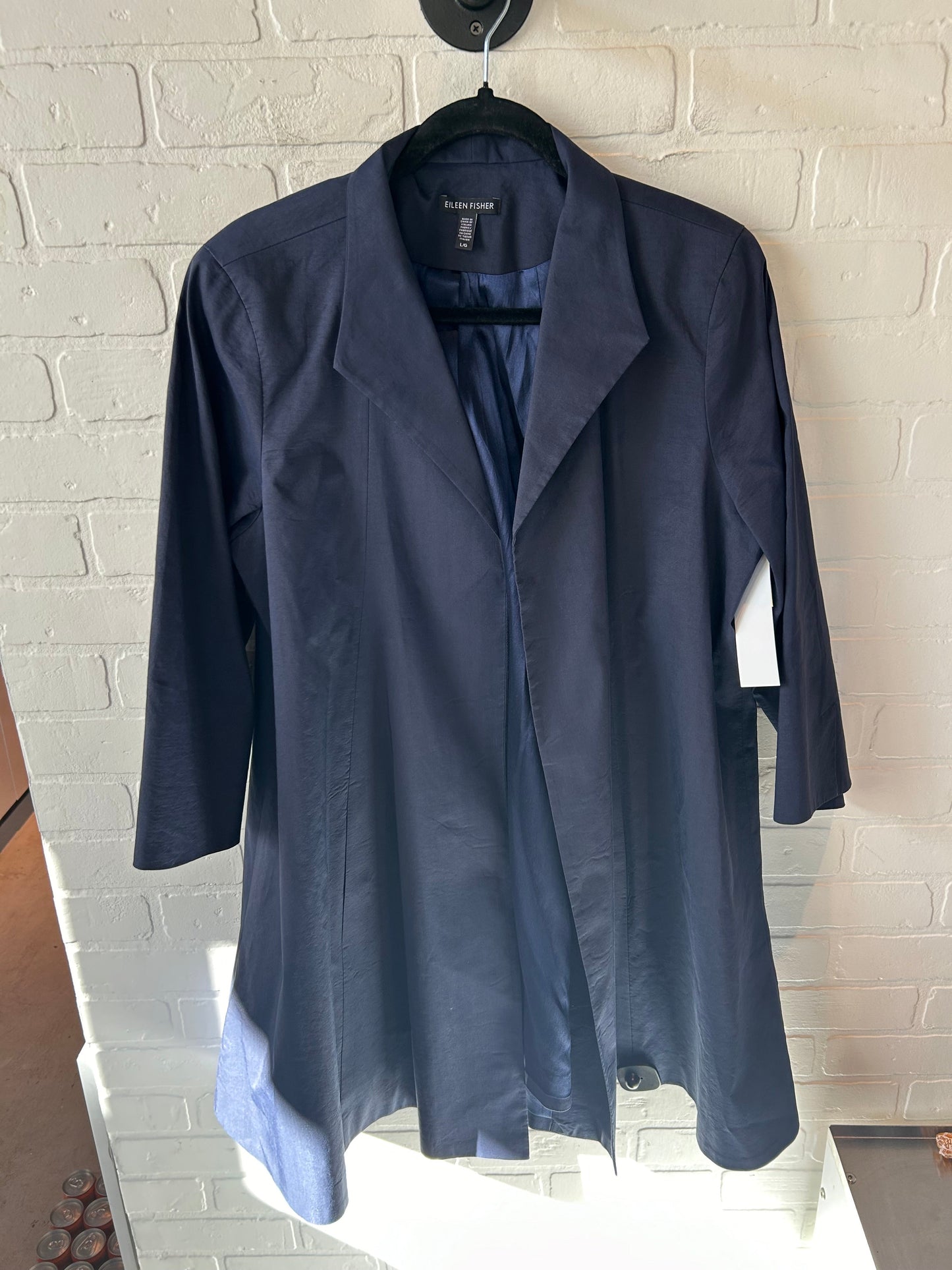 Coat Other By Eileen Fisher In Navy, Size: L