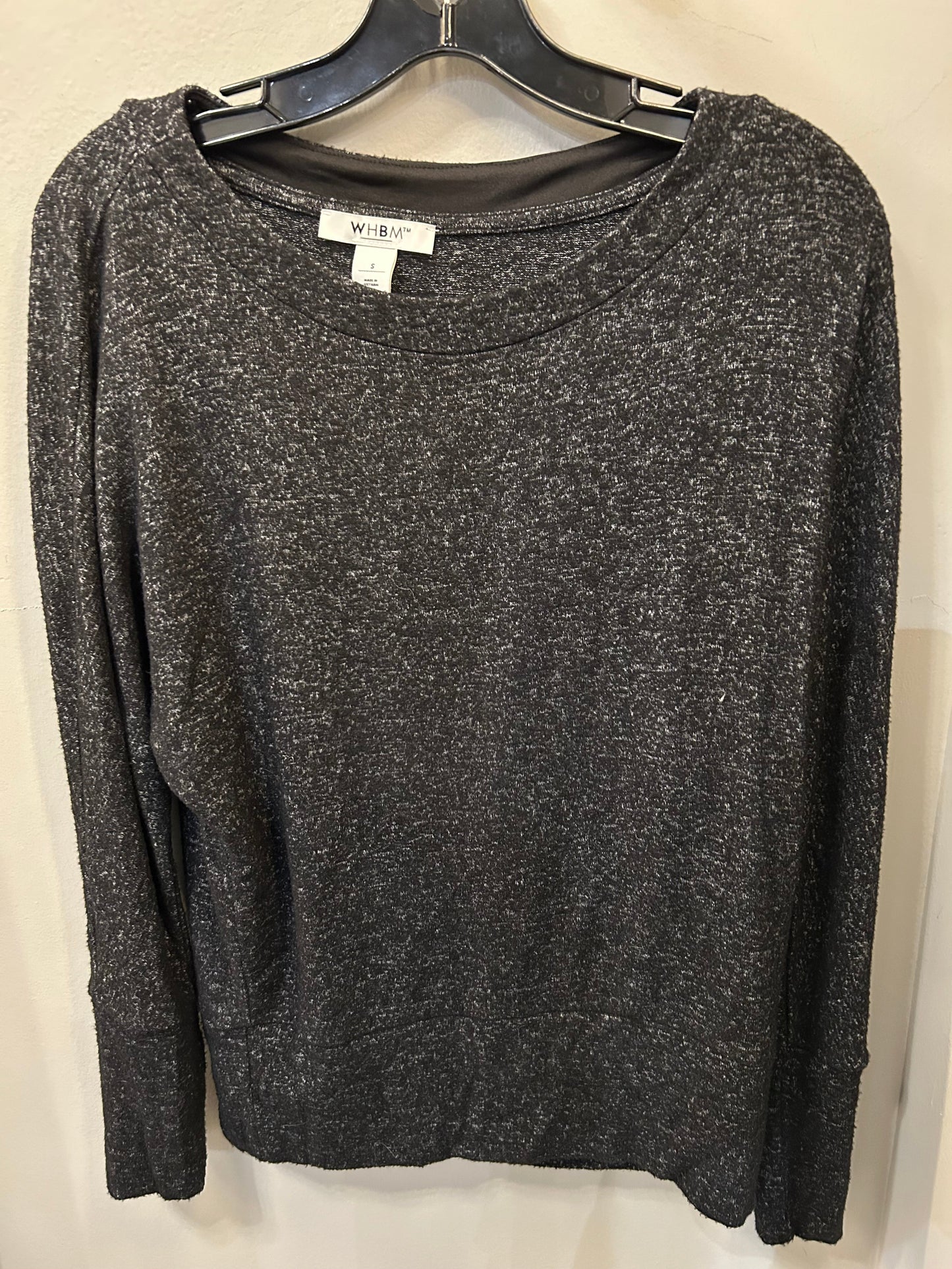 Top Long Sleeve By White House Black Market In Black, Size: S