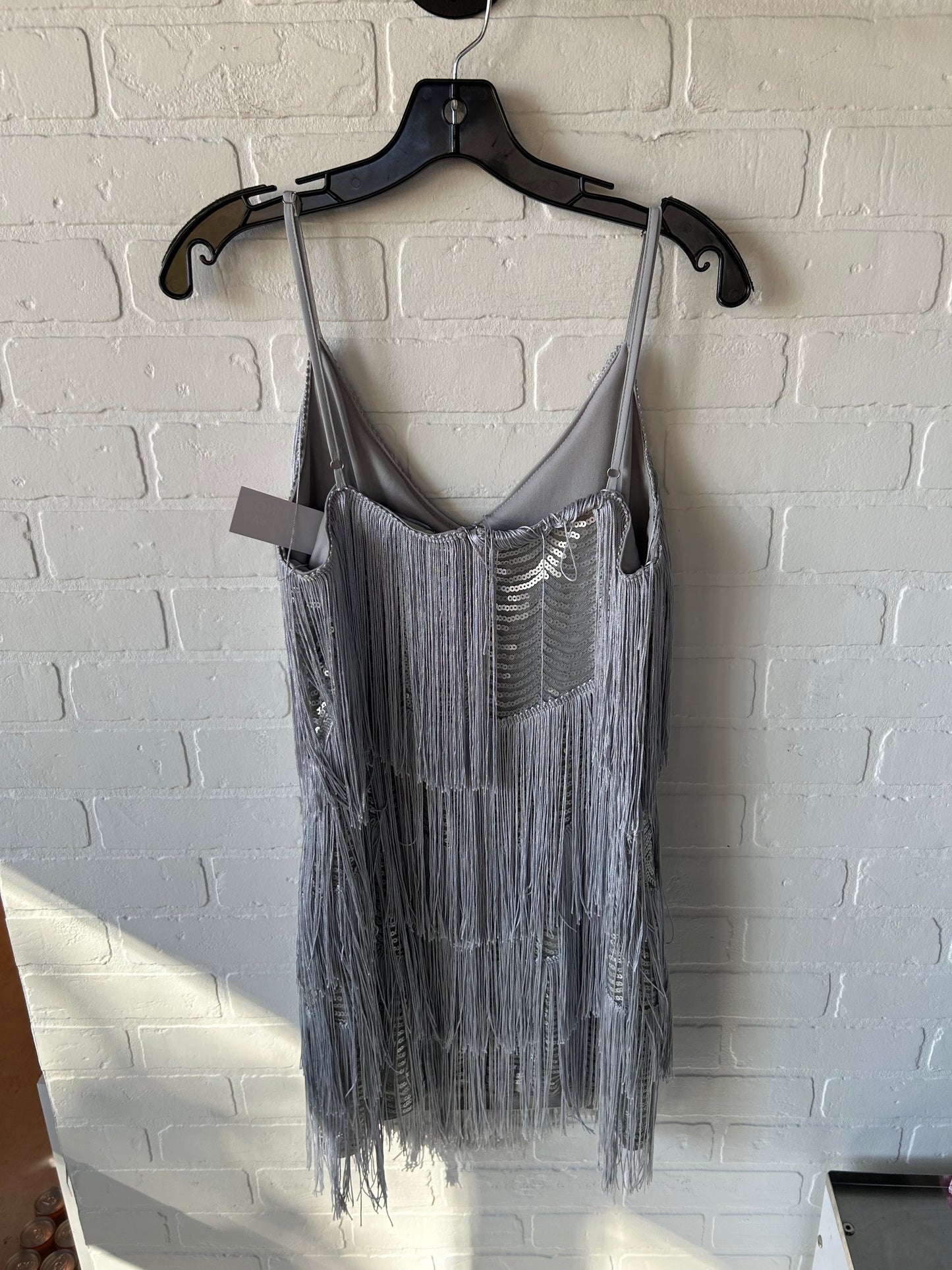 Dress Party Short By Lulus In Silver, Size: L