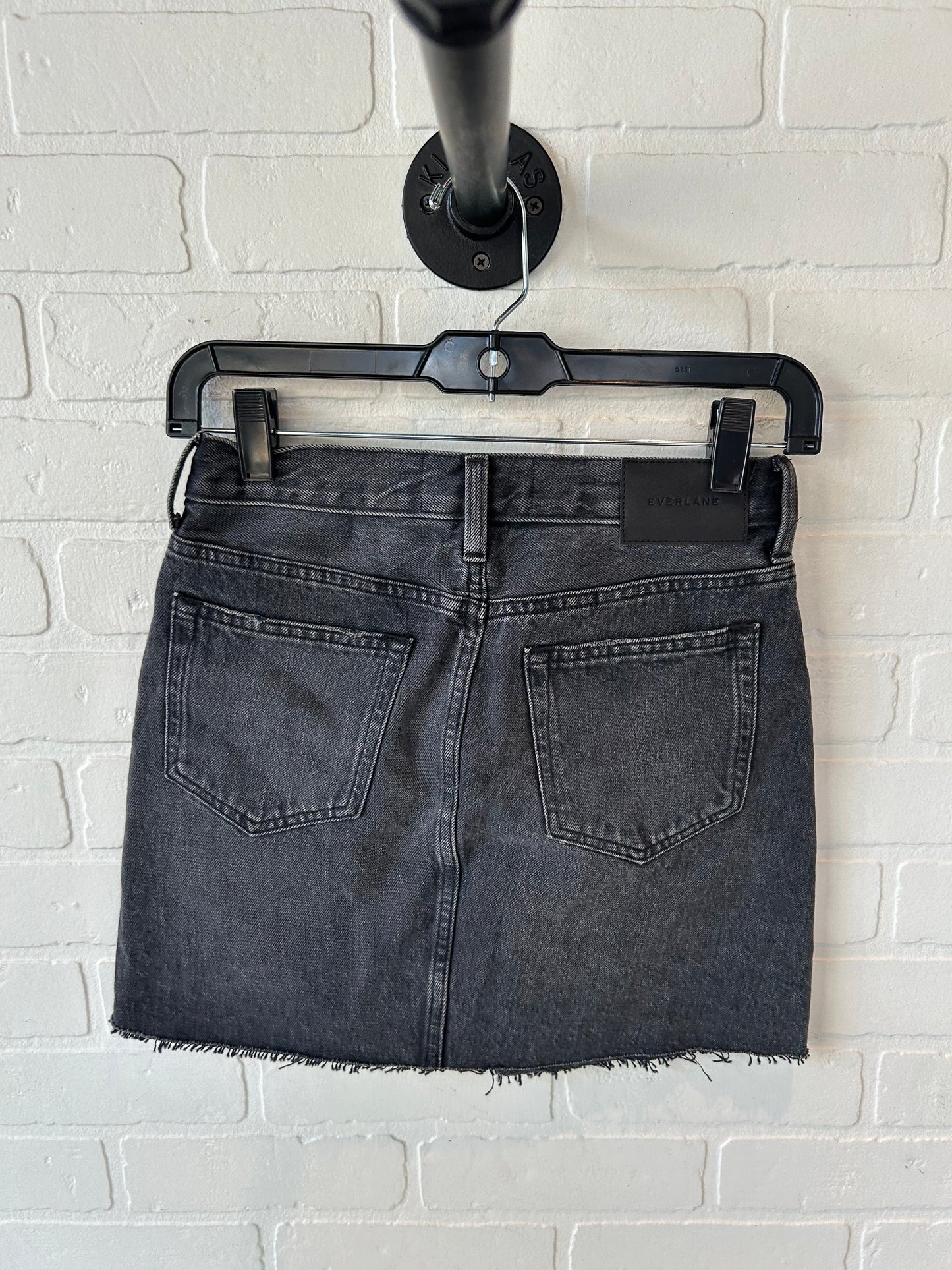 Skirt Mini & Short By Everlane In Grey Denim, Size: 0