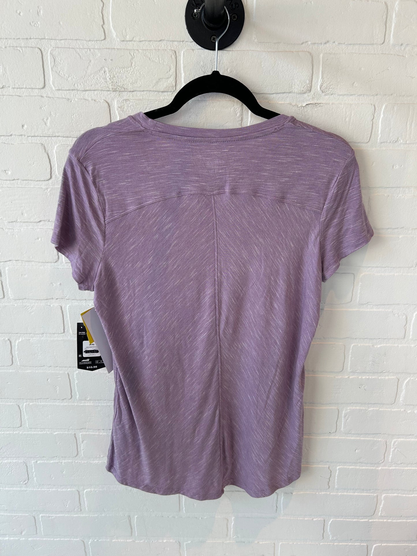 Athletic Top Short Sleeve By Avia In Purple, Size: S