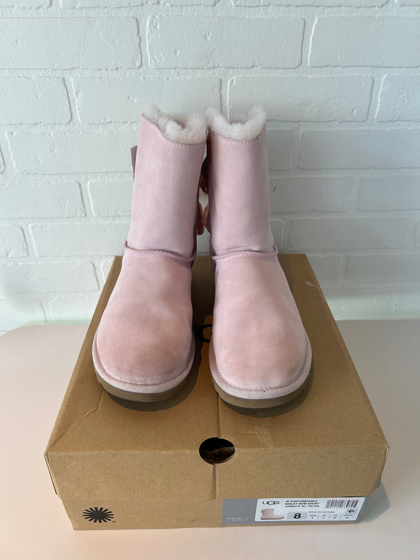 Boots Designer By Ugg In Pink, Size: 8