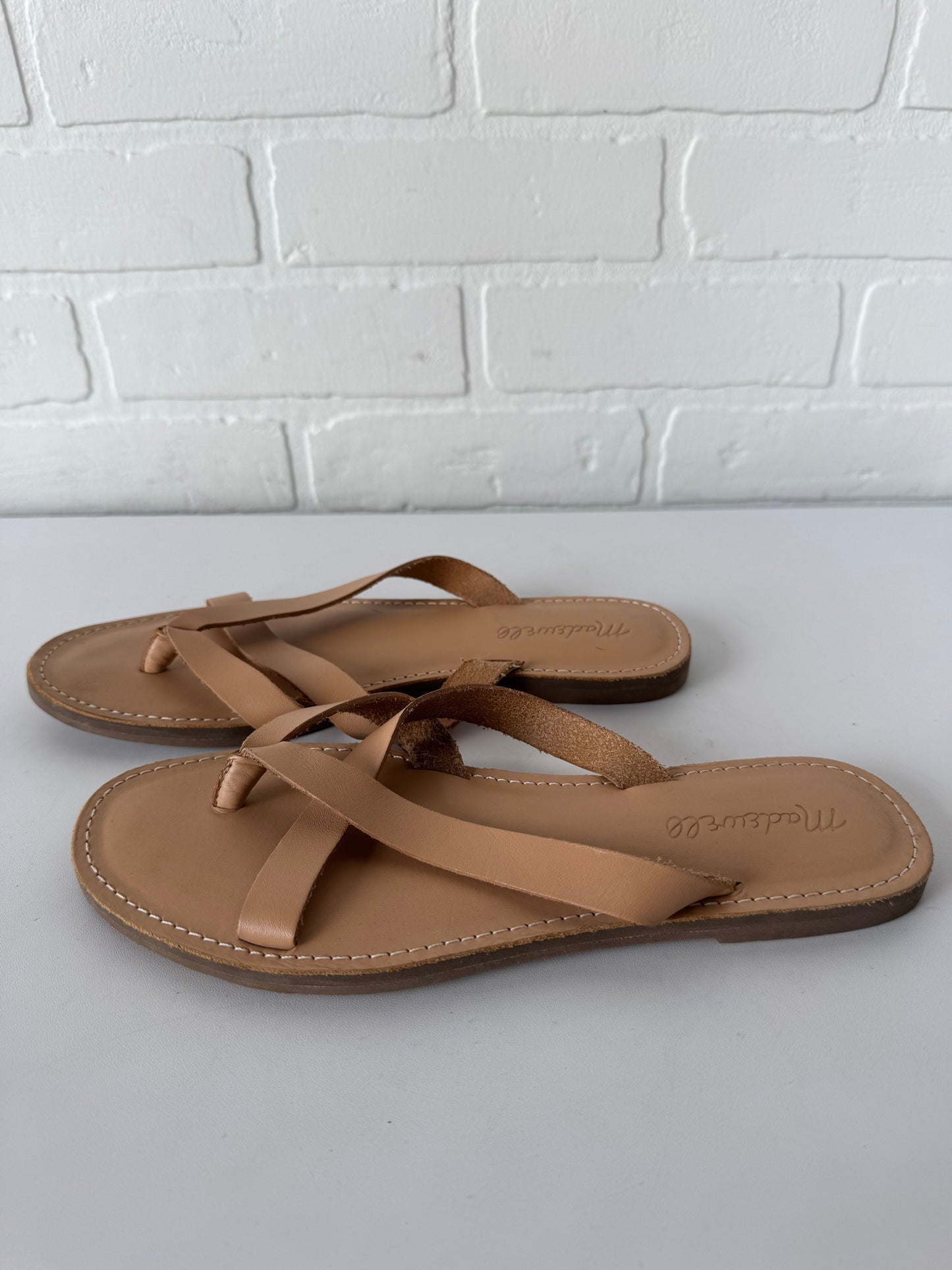 Sandals Flip Flops By Madewell In Tan, Size: 7