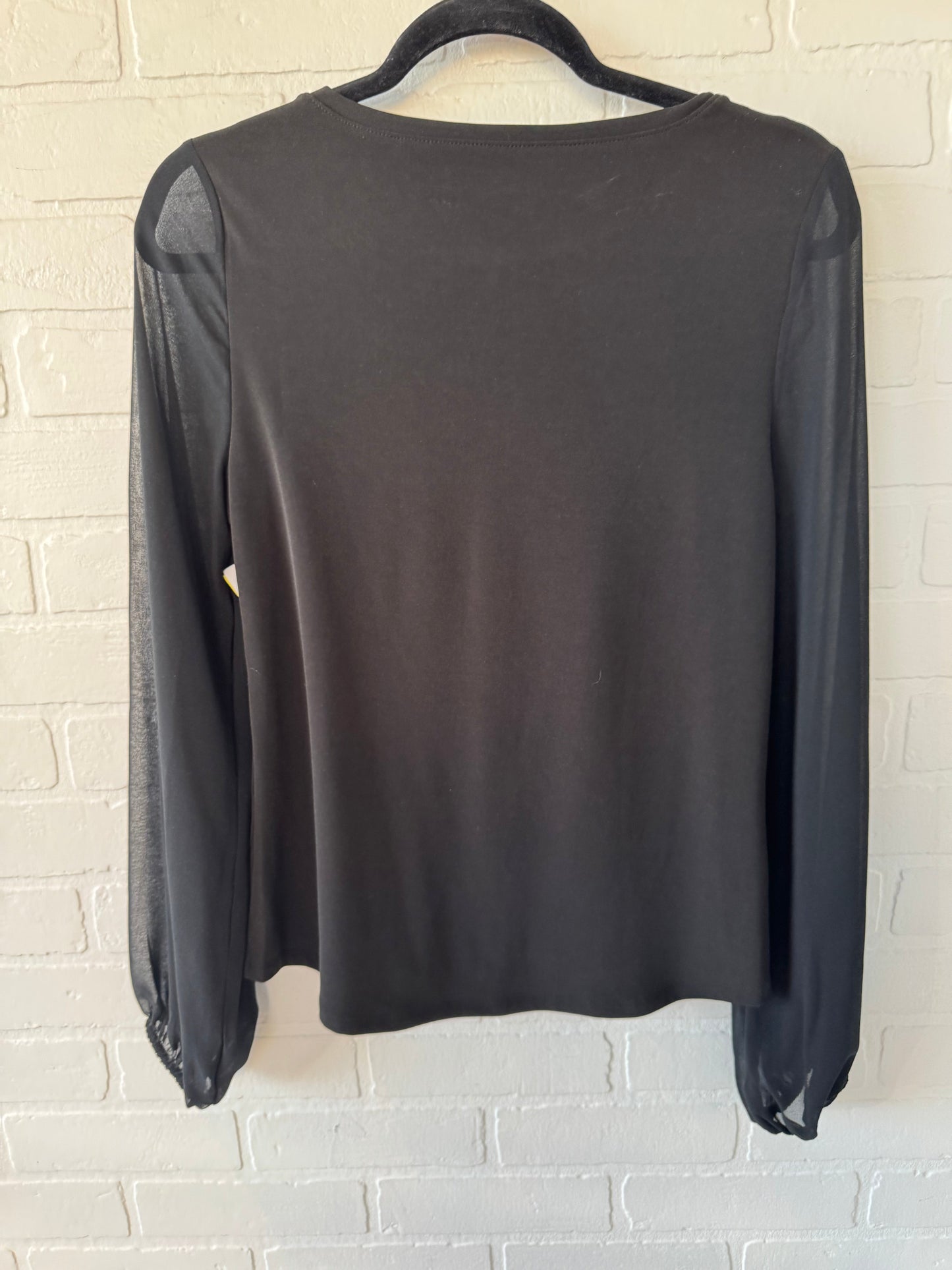 Top Long Sleeve By White House Black Market In Black, Size: Xs