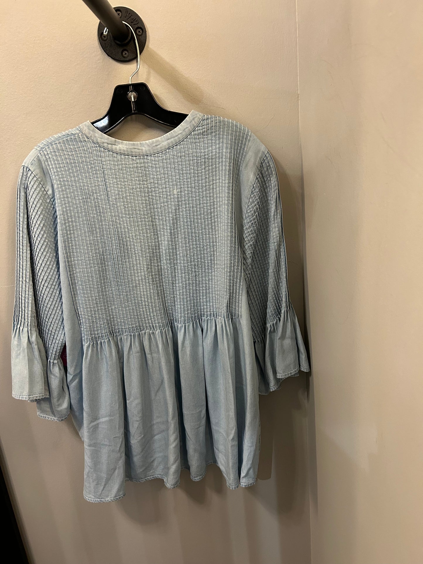 Top Long Sleeve By Soft Surroundings In Blue, Size: L