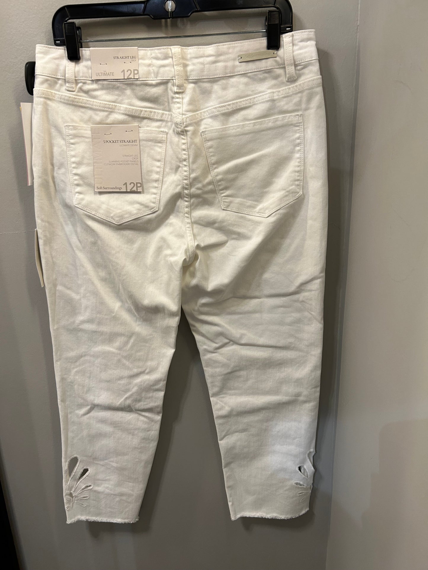 Jeans Cropped By Soft Surroundings In White, Size: 12p