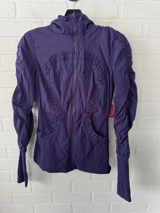 Athletic Jacket By Lululemon In Purple, Size: S